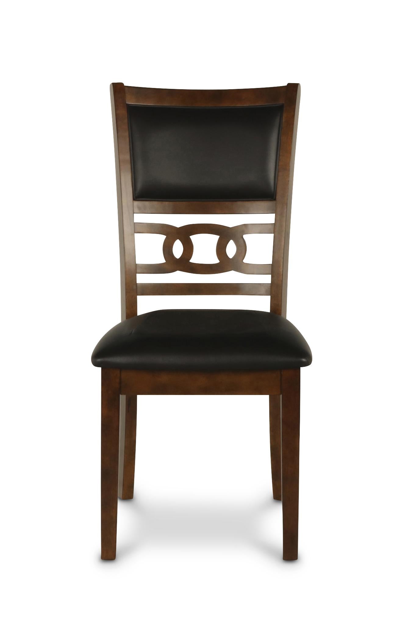 GIA ROUND DINING 5 PC SET-BROWN - Ideal Furniture (Fresno,CA)
