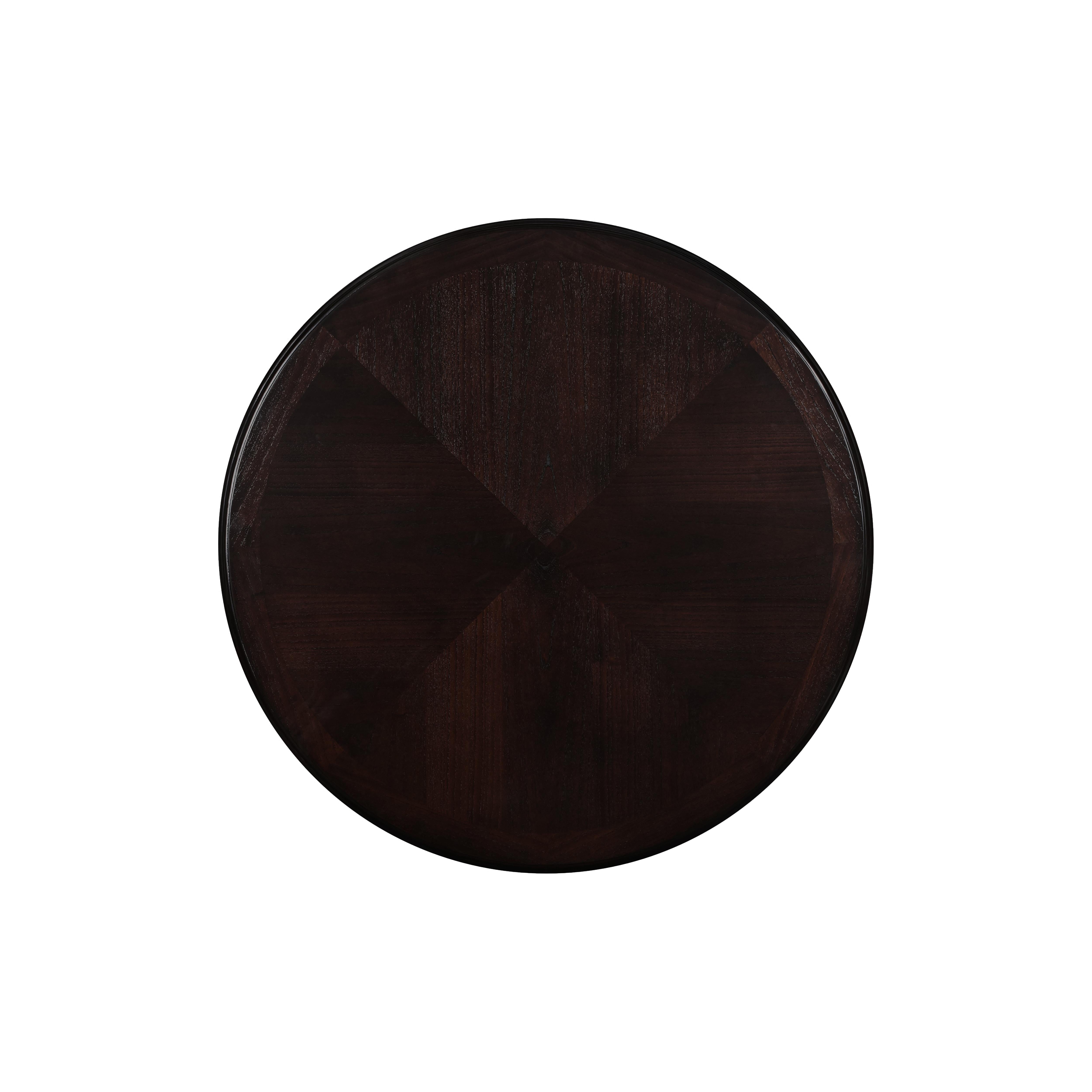GIA ROUND COUNTER DINING 5 PC SET-EBONY - Ideal Furniture (Fresno,CA)