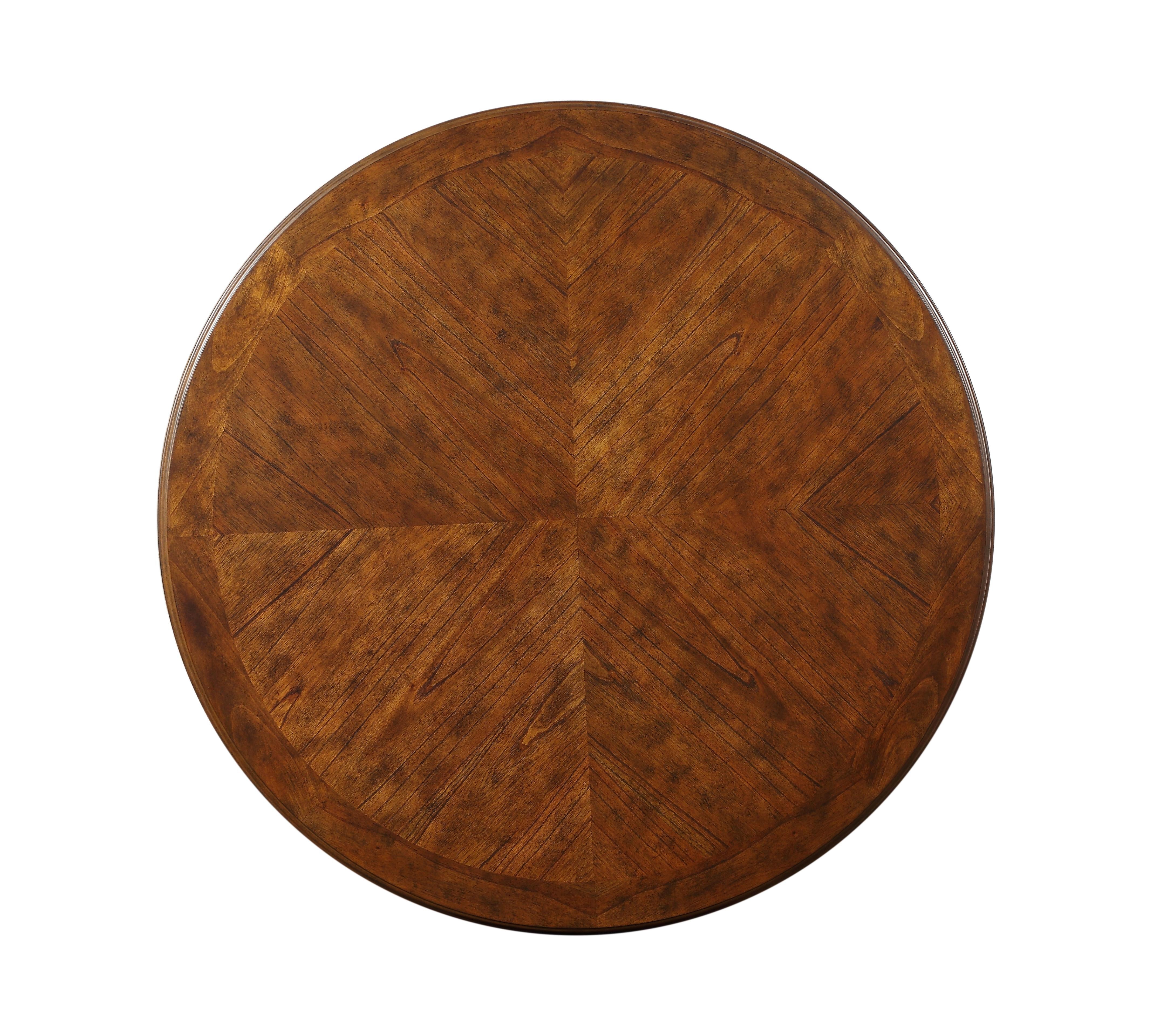 GIA ROUND DINING 5 PC SET-BROWN - Ideal Furniture (Fresno,CA)