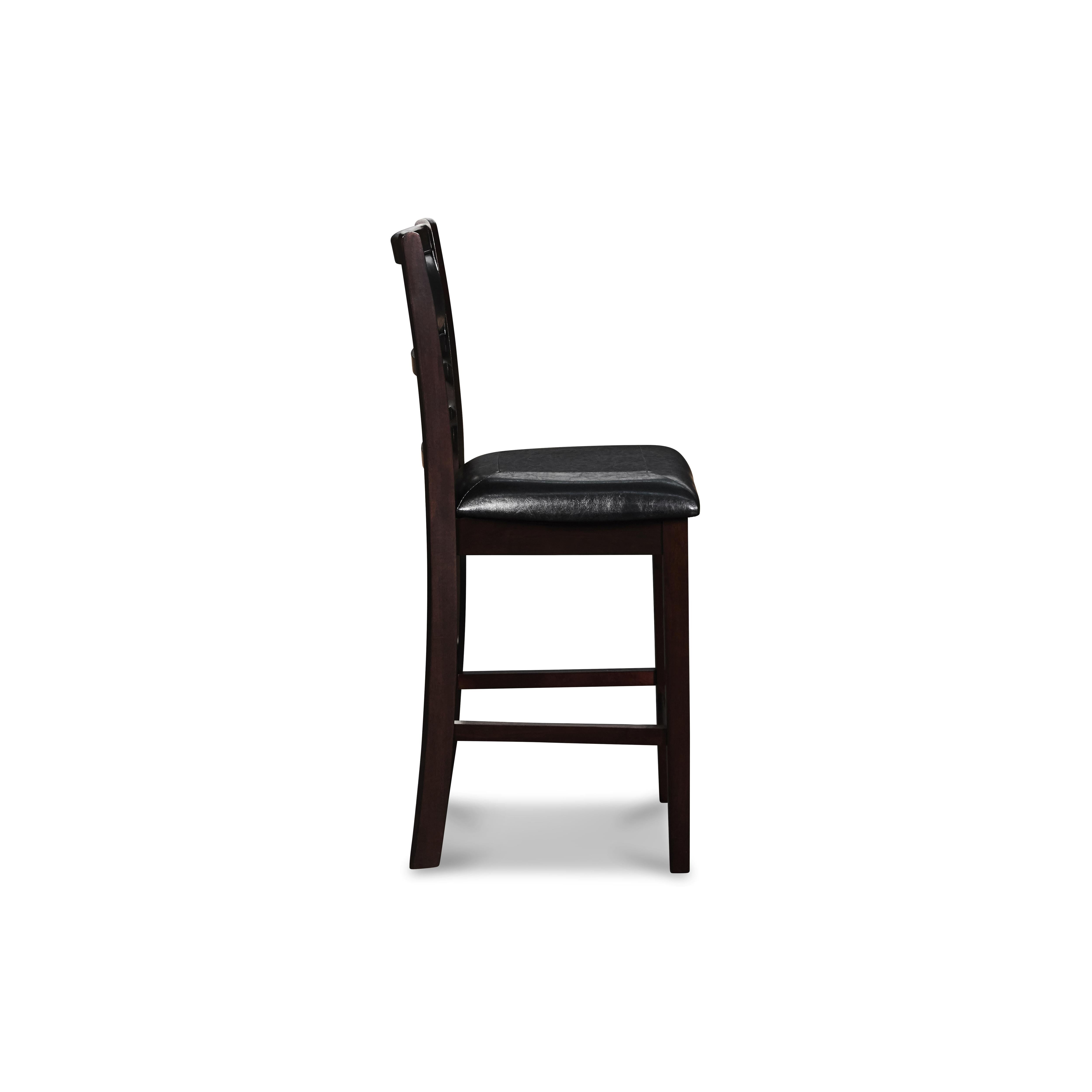 GIA ROUND COUNTER DINING 5 PC SET-EBONY - Ideal Furniture (Fresno,CA)