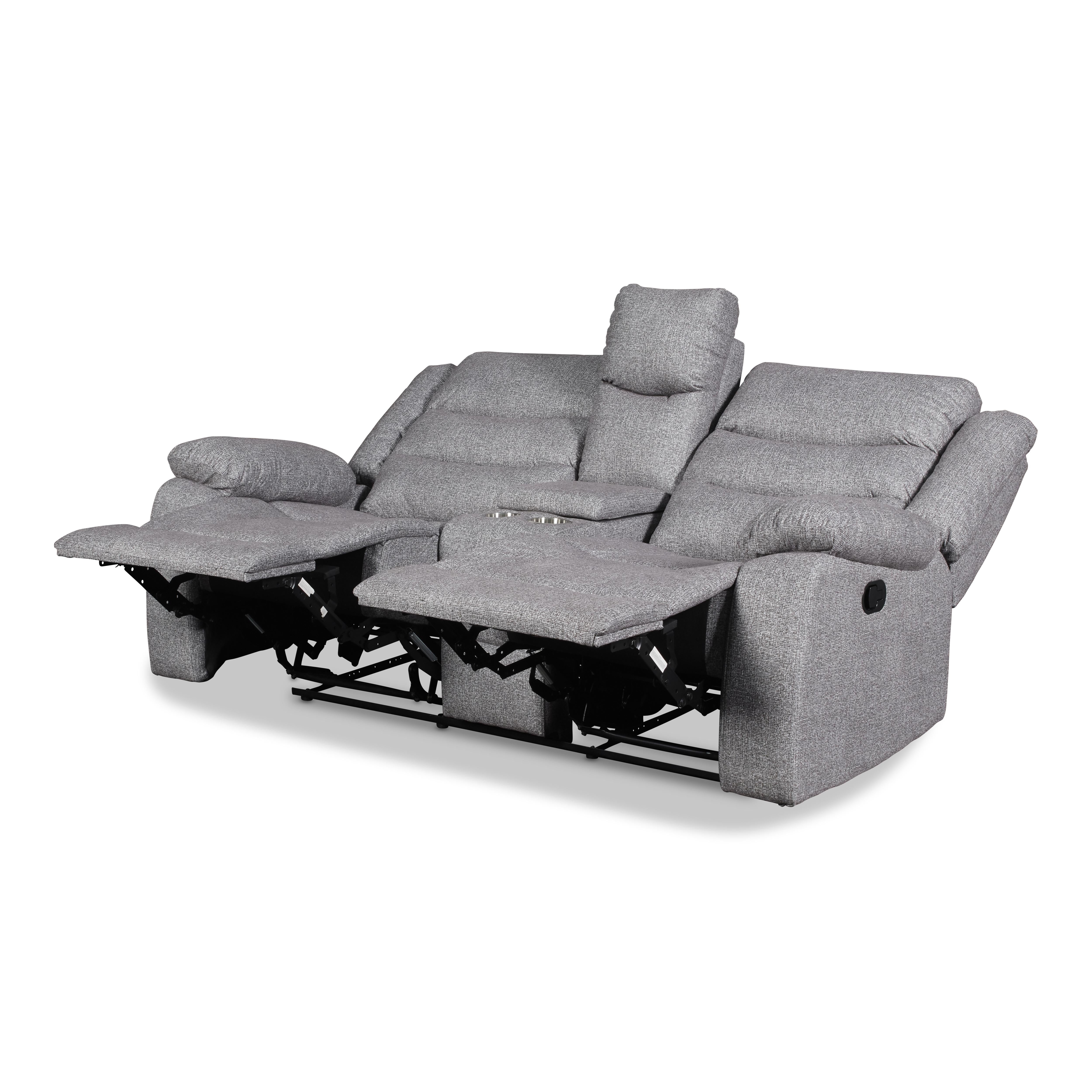 GRANADA CONSOLE LOVESEAT-GRAY - Ideal Furniture (Fresno,CA)