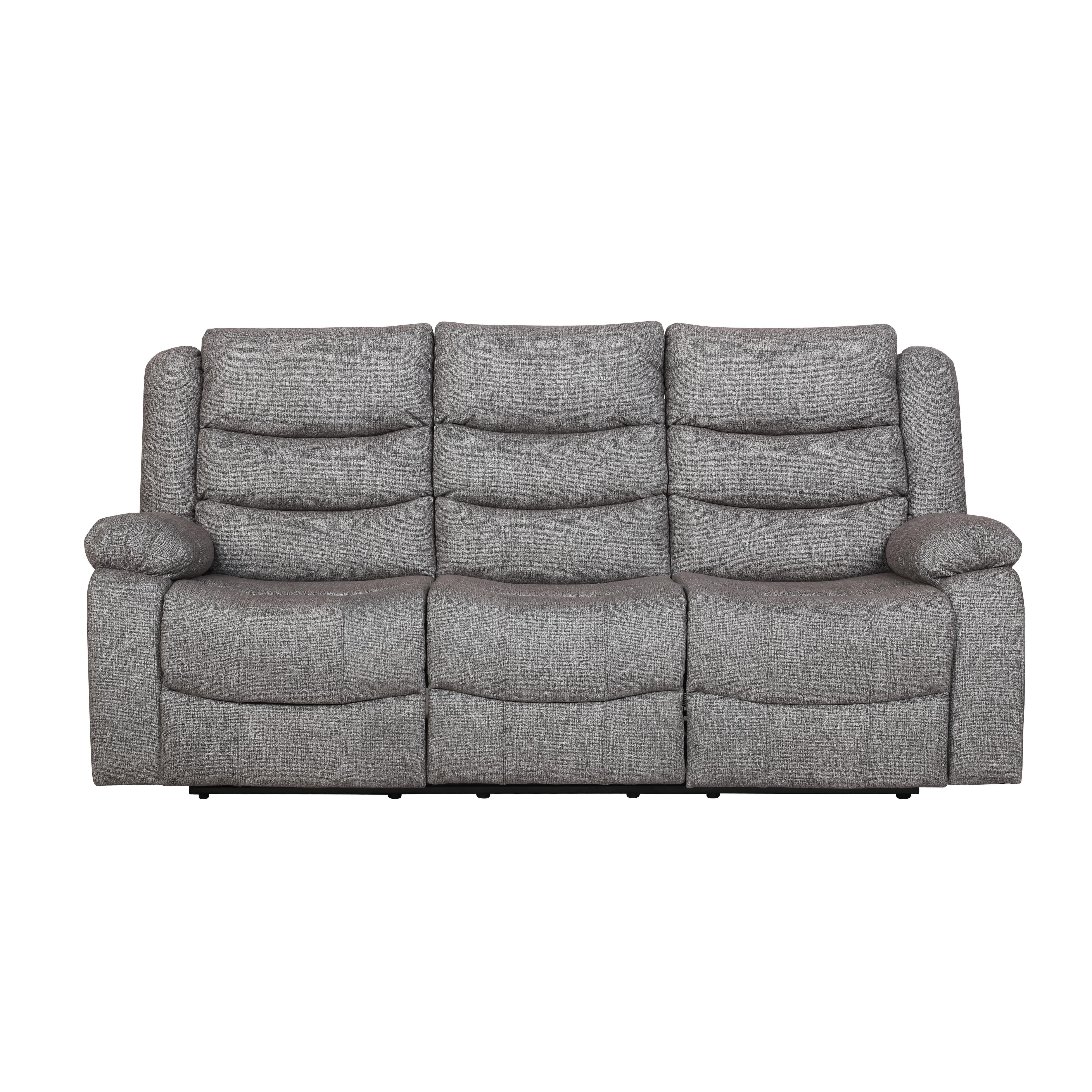 GRANADA DUAL RECLINER SOFA W/PWR FR-GRAY - Ideal Furniture (Fresno,CA)