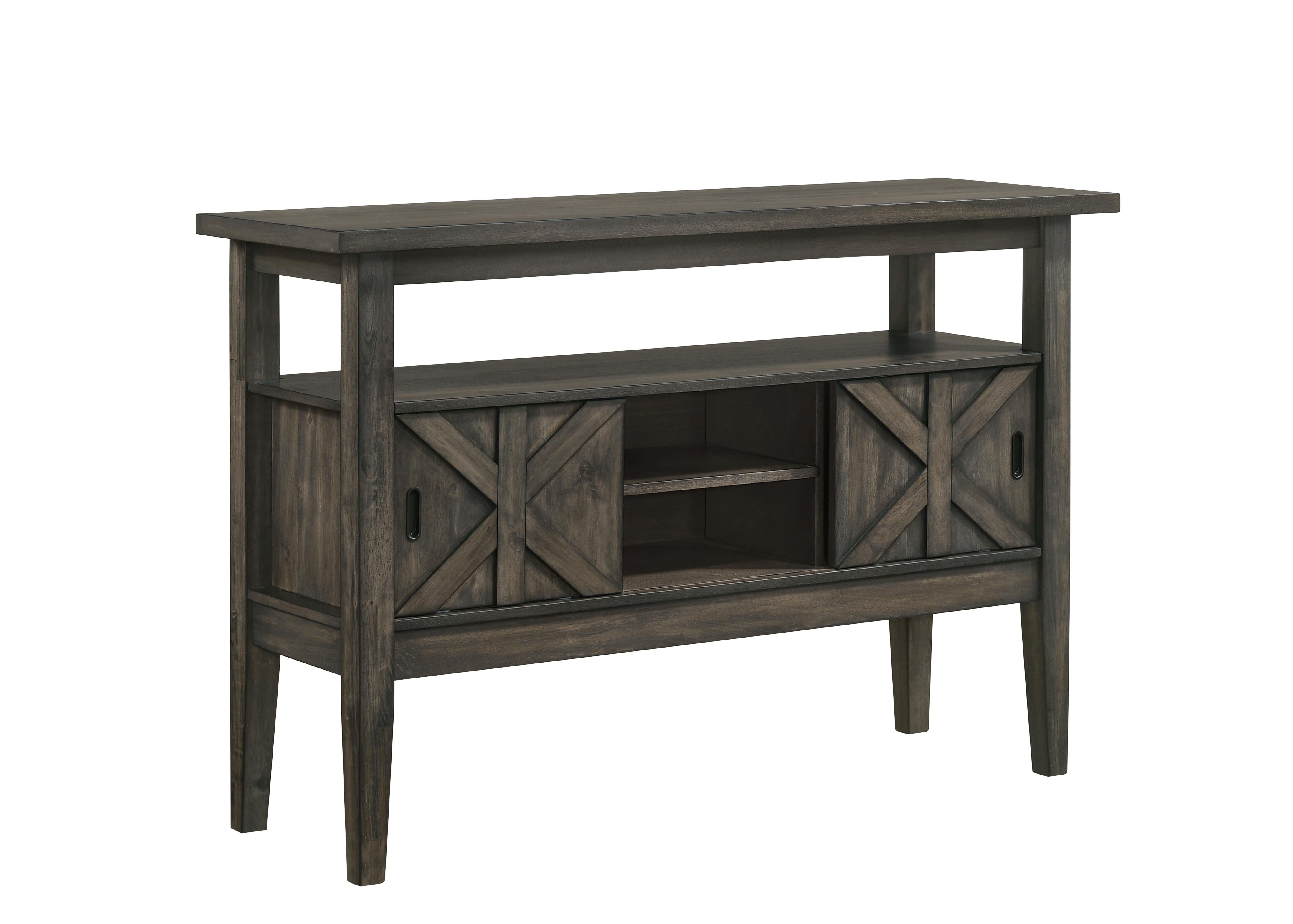 GULLIVER SERVER-RUSTIC BROWN - Ideal Furniture (Fresno,CA)