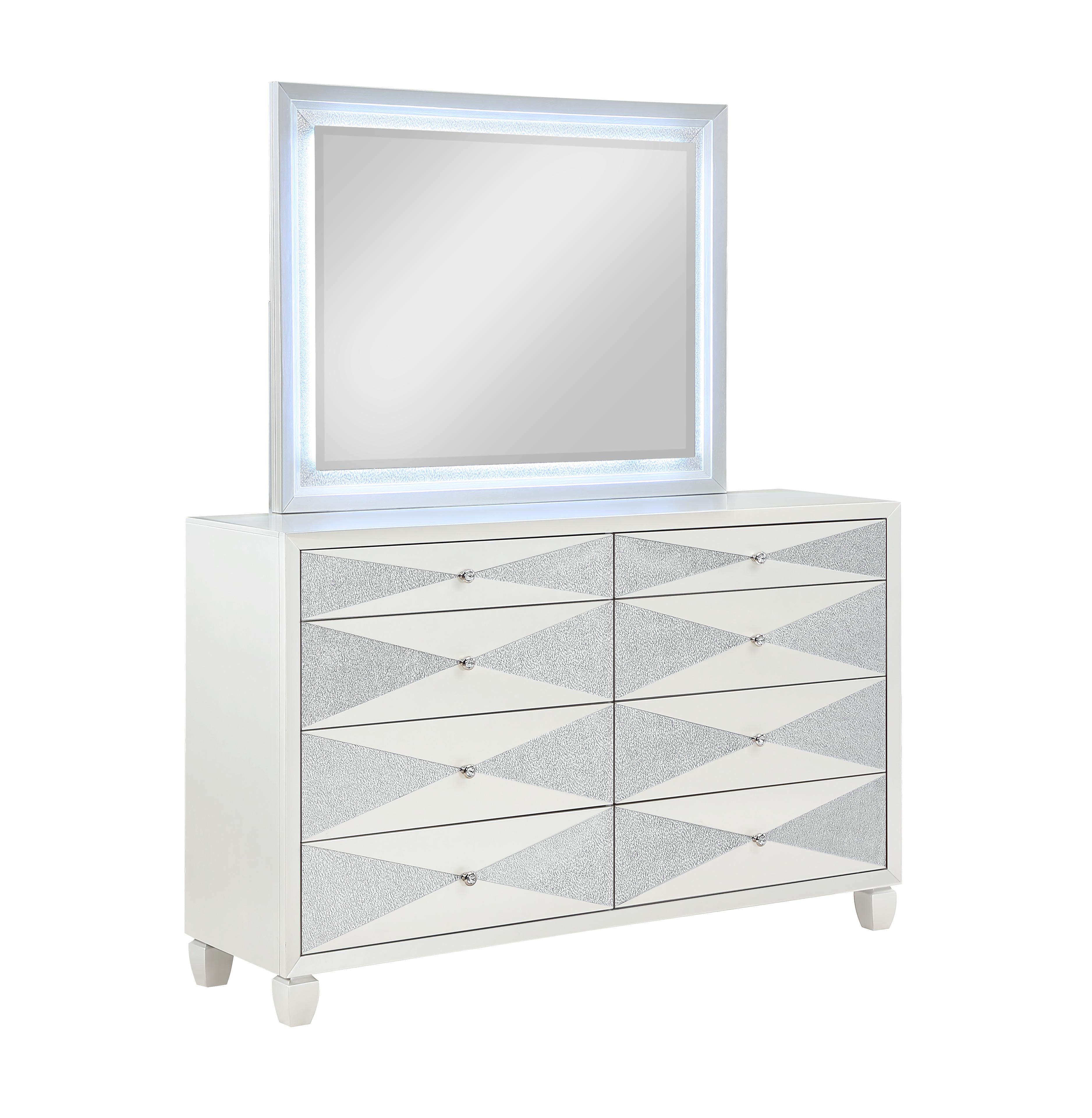 HARLEQUIN DRESSER-PLATINUM - Ideal Furniture (Fresno,CA)