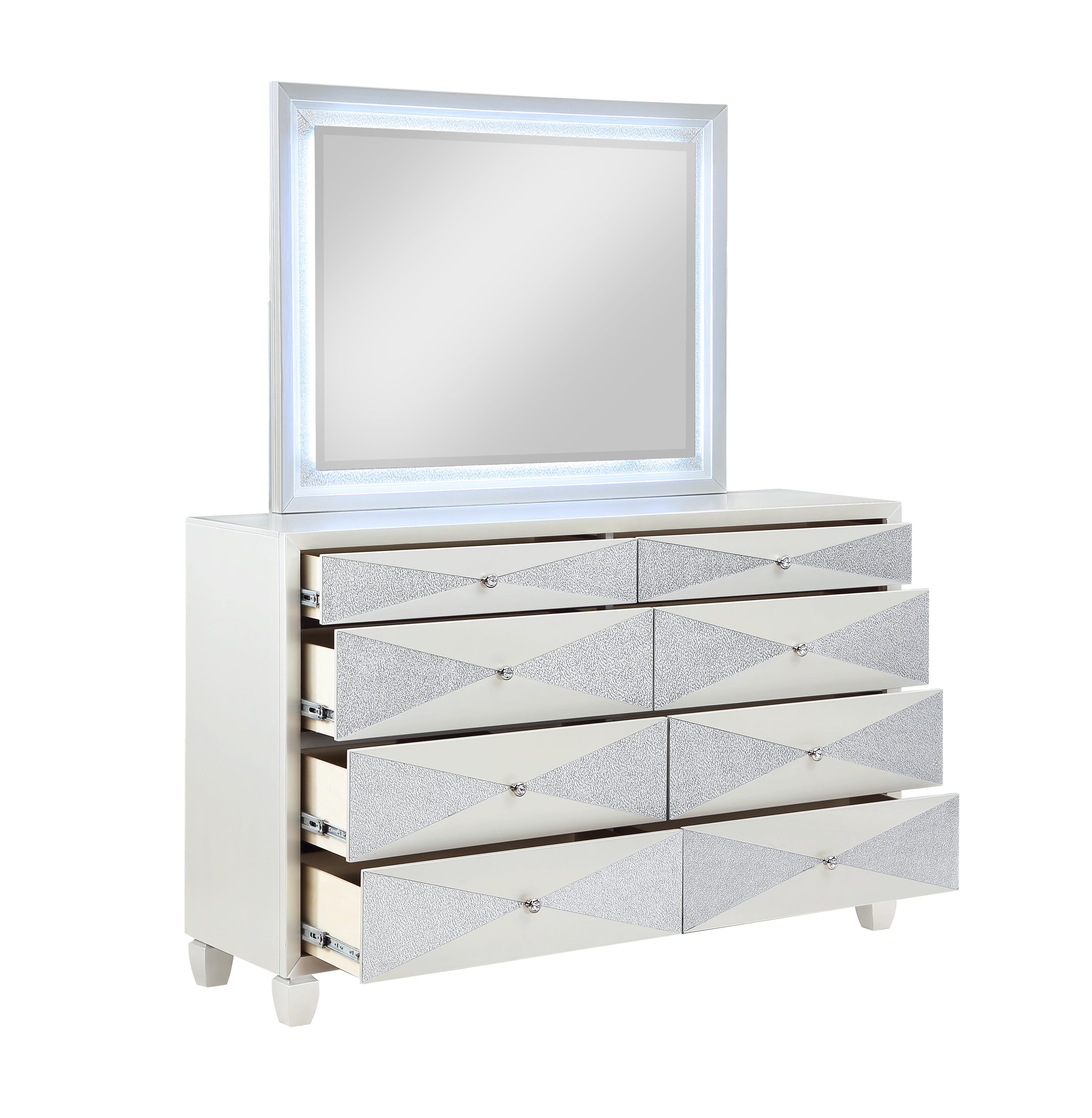 HARLEQUIN DRESSER-PLATINUM - Ideal Furniture (Fresno,CA)