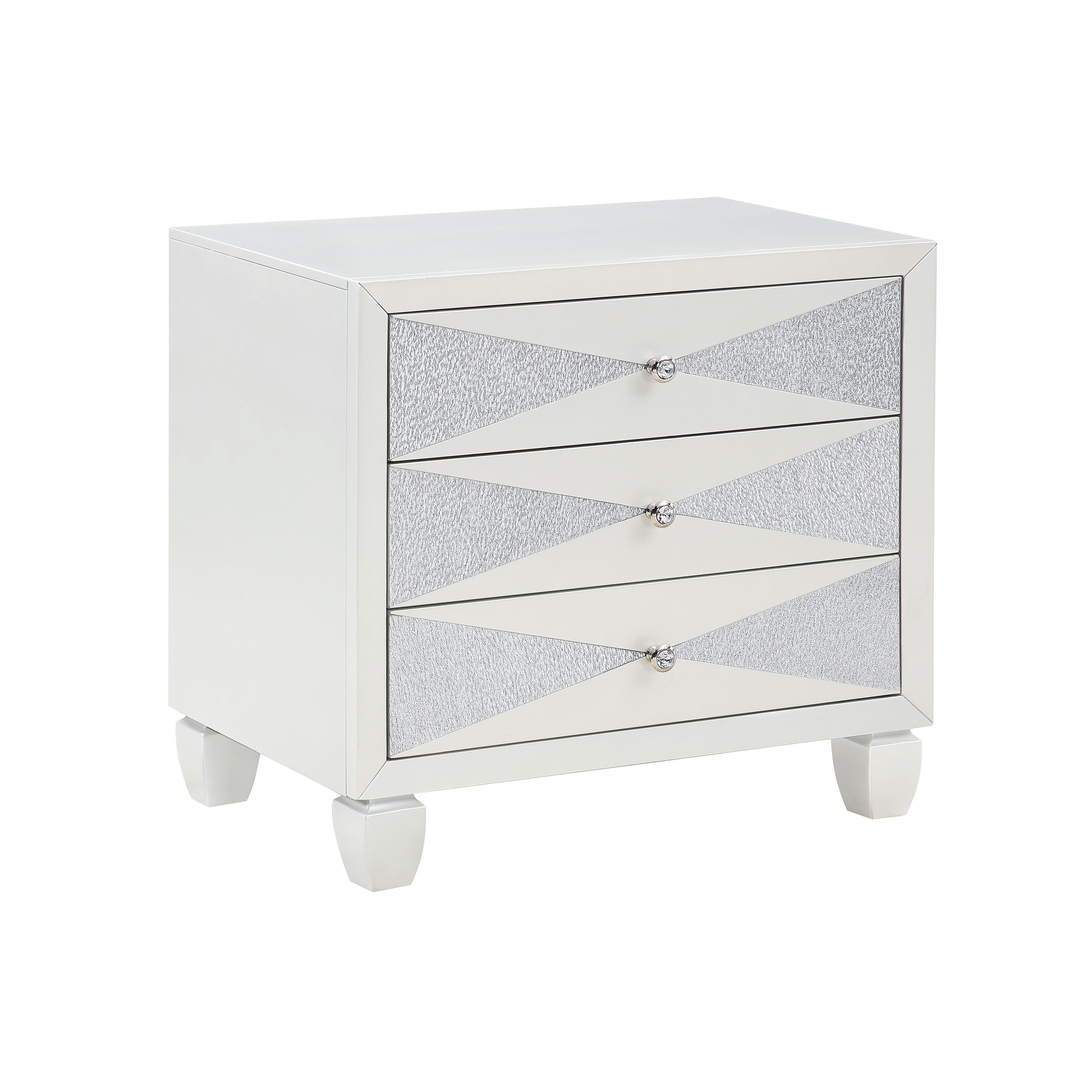 HARLEQUIN NIGHTSTAND-PLATINUM - Ideal Furniture (Fresno,CA)