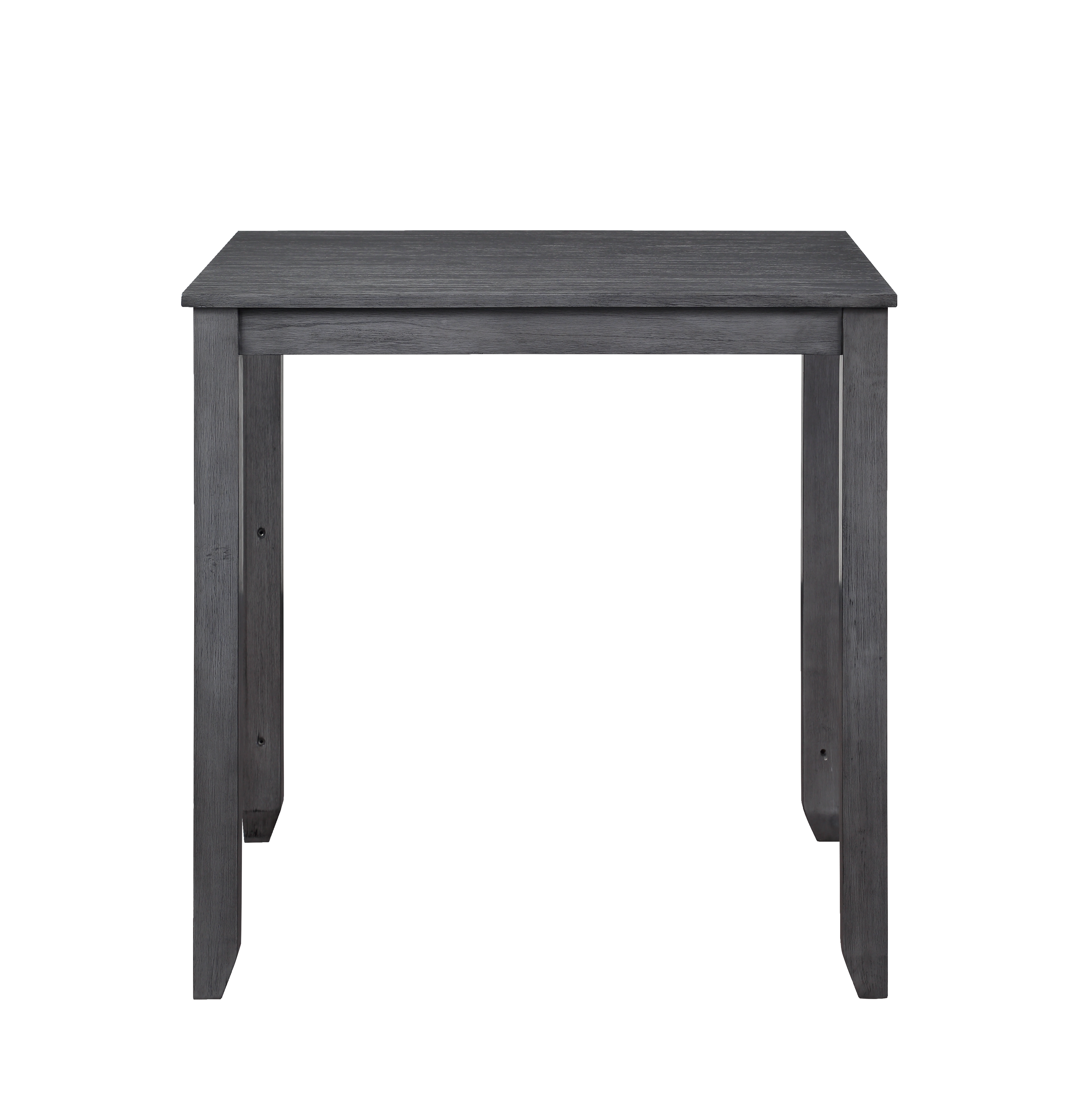 HESTON 36" STORAGE COUNTER TABLE SET W/2 CHAIRS-GRAY - Ideal Furniture (Fresno,CA)