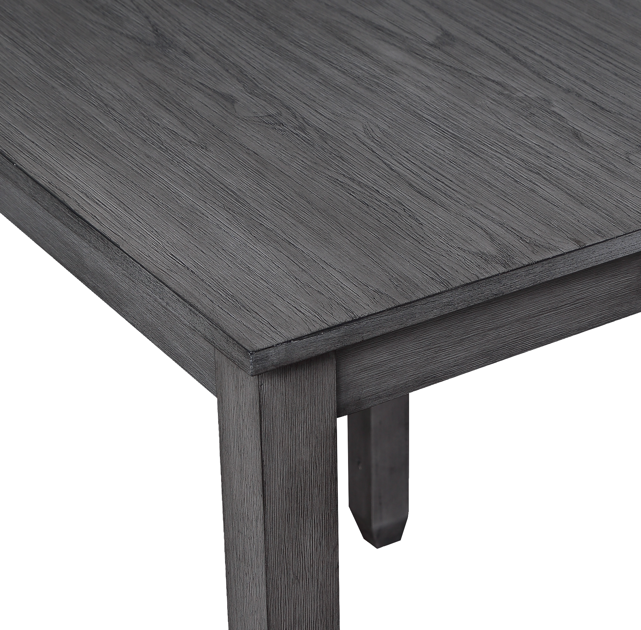 HESTON 36" STORAGE COUNTER TABLE SET W/2 CHAIRS-GRAY