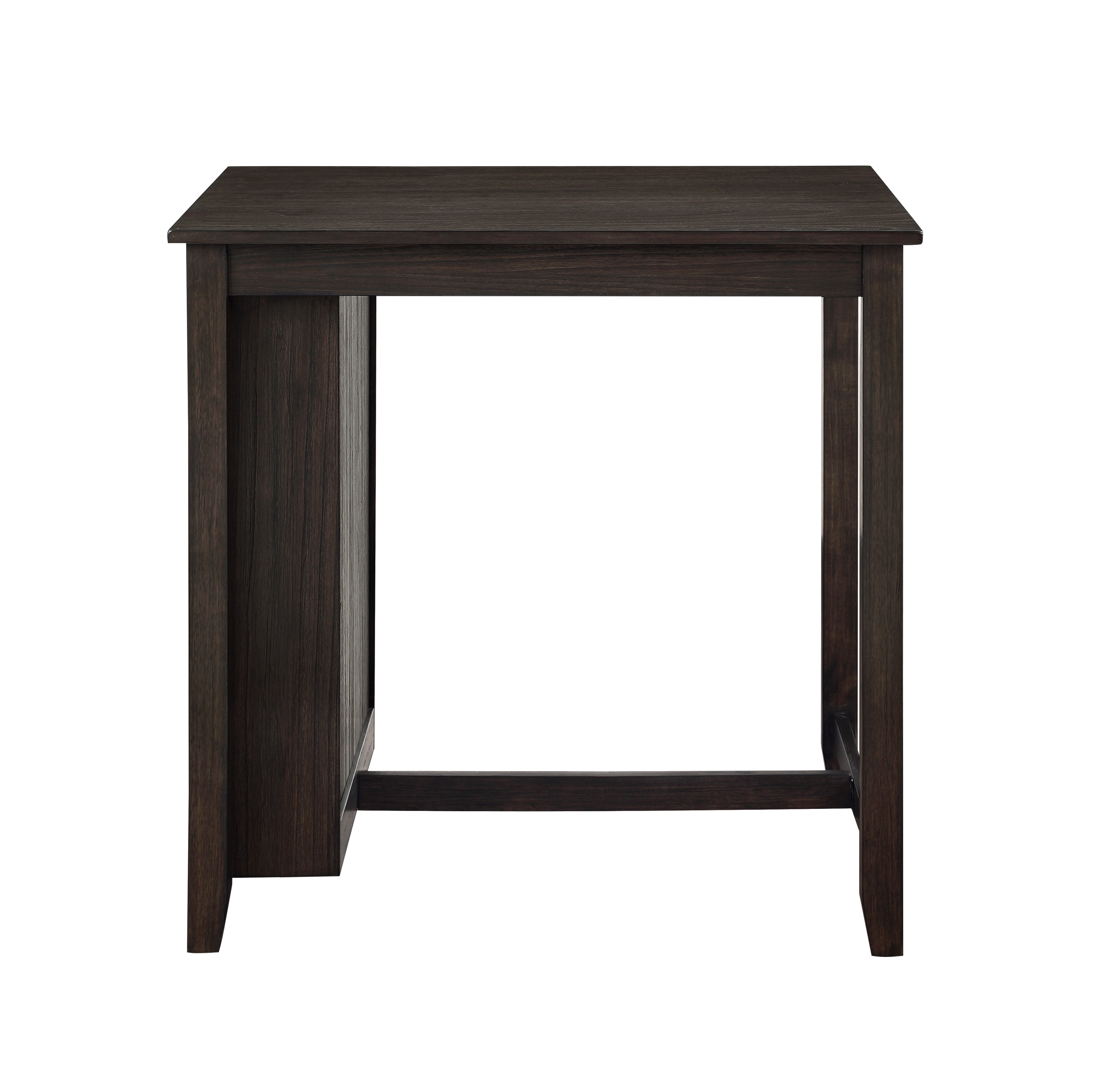 HESTON 36" STORAGE COUNTER TABLE SET W/2 CHAIRS-CHERRY - Ideal Furniture (Fresno,CA)