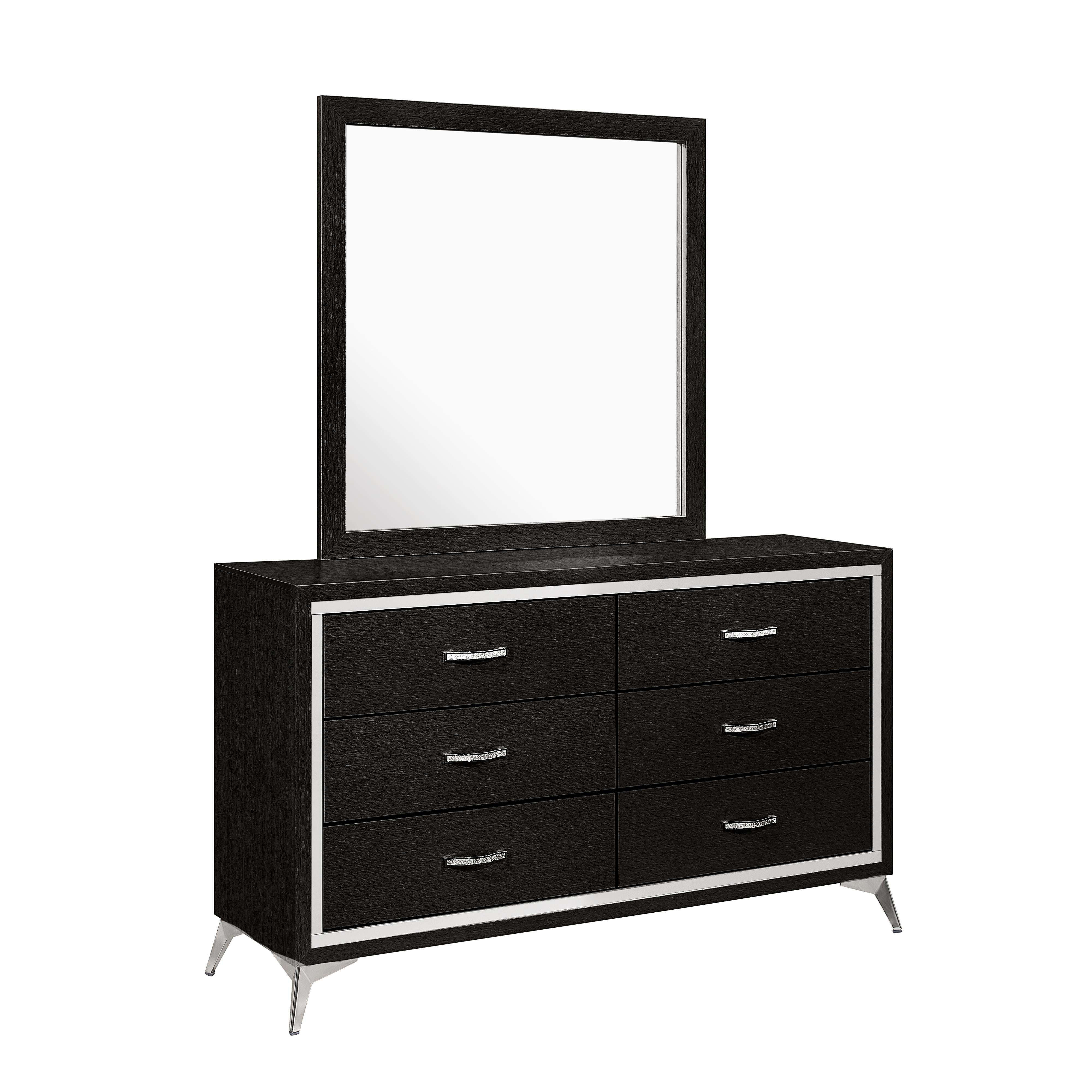 HUXLEY MIRROR-BLACK - Ideal Furniture (Fresno,CA)