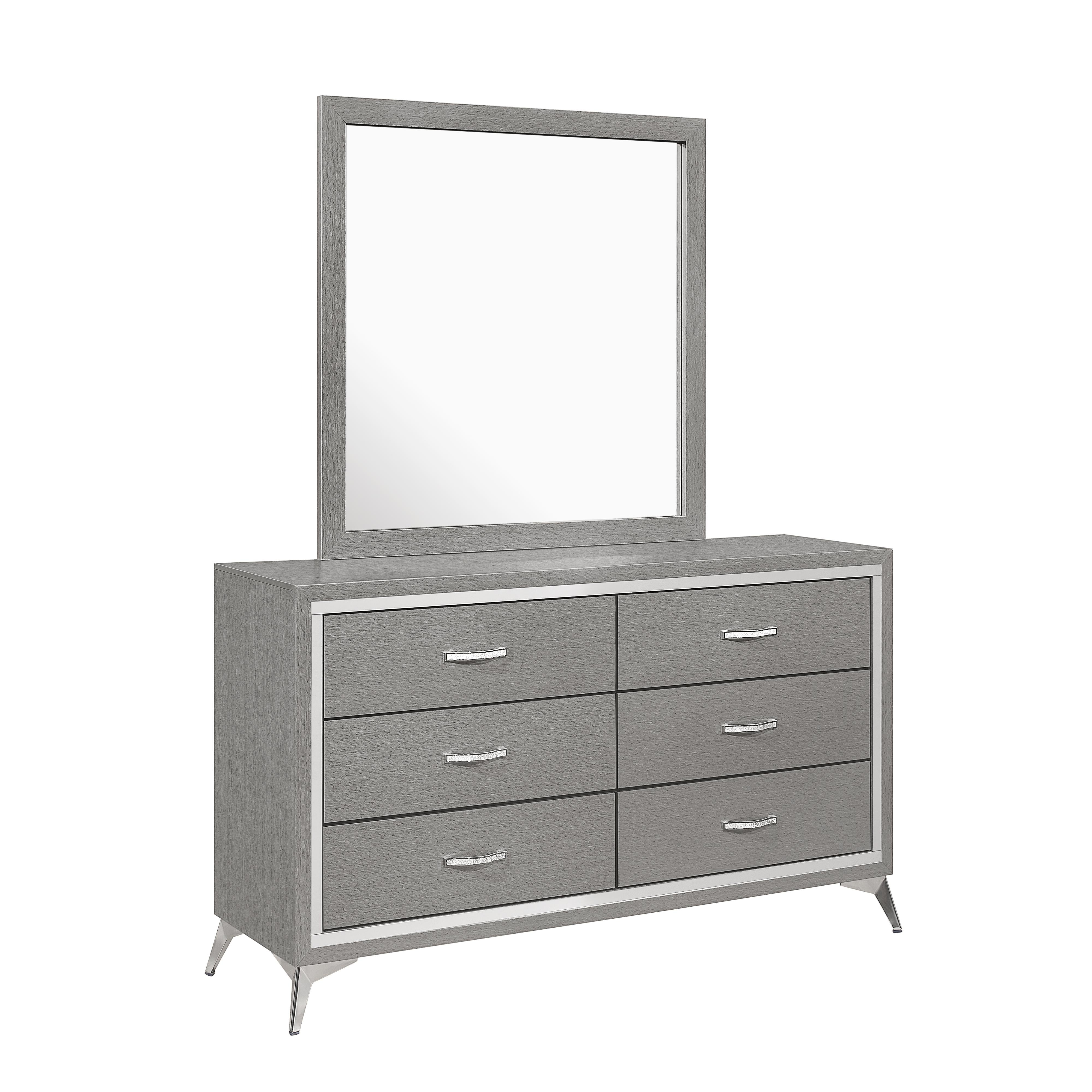 HUXLEY MIRROR-GRAY - Ideal Furniture (Fresno,CA)