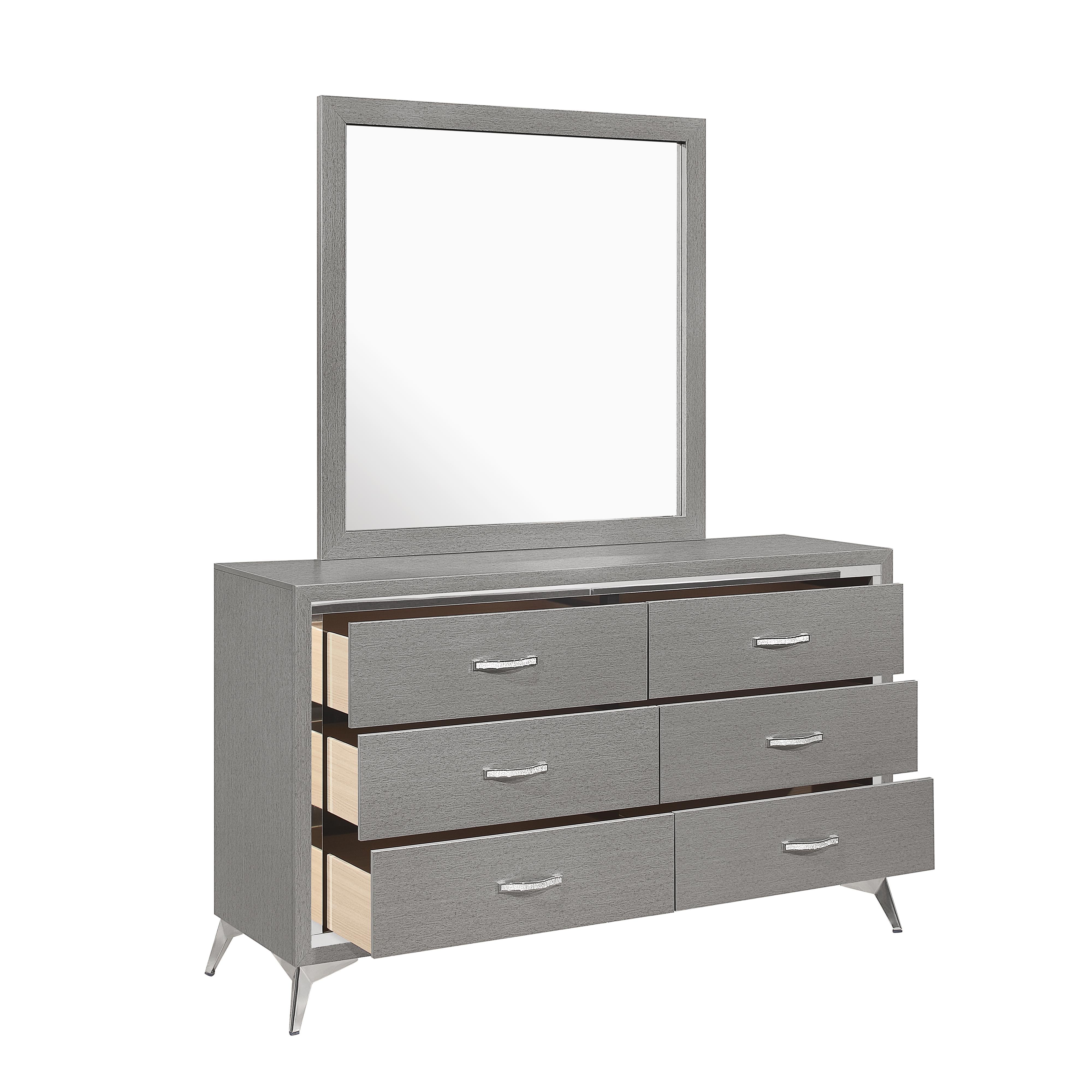 HUXLEY MIRROR-GRAY - Ideal Furniture (Fresno,CA)