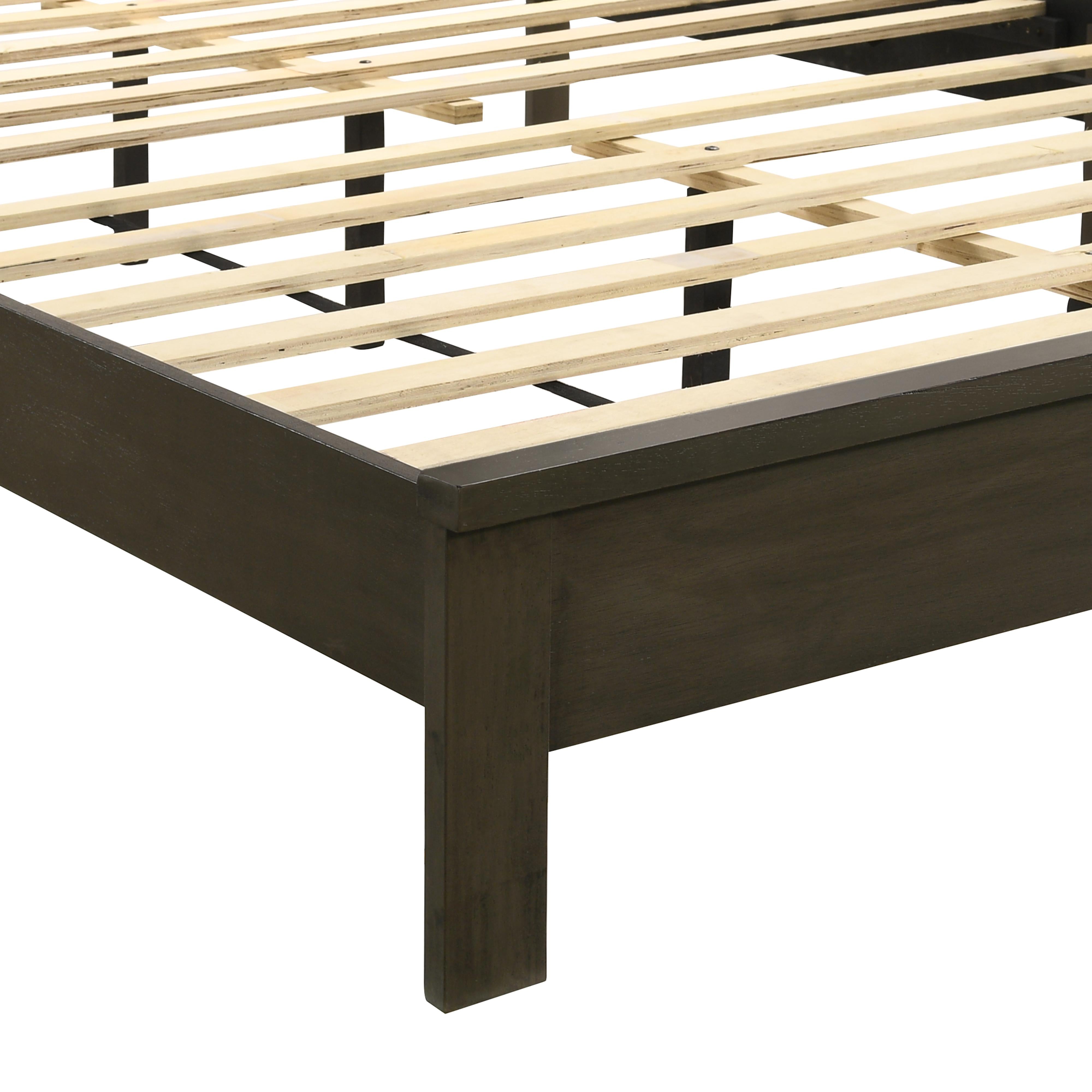 LEO 4/6 F SLAT BED-HB/FB/RAILS-GRAY - Ideal Furniture (Fresno,CA)