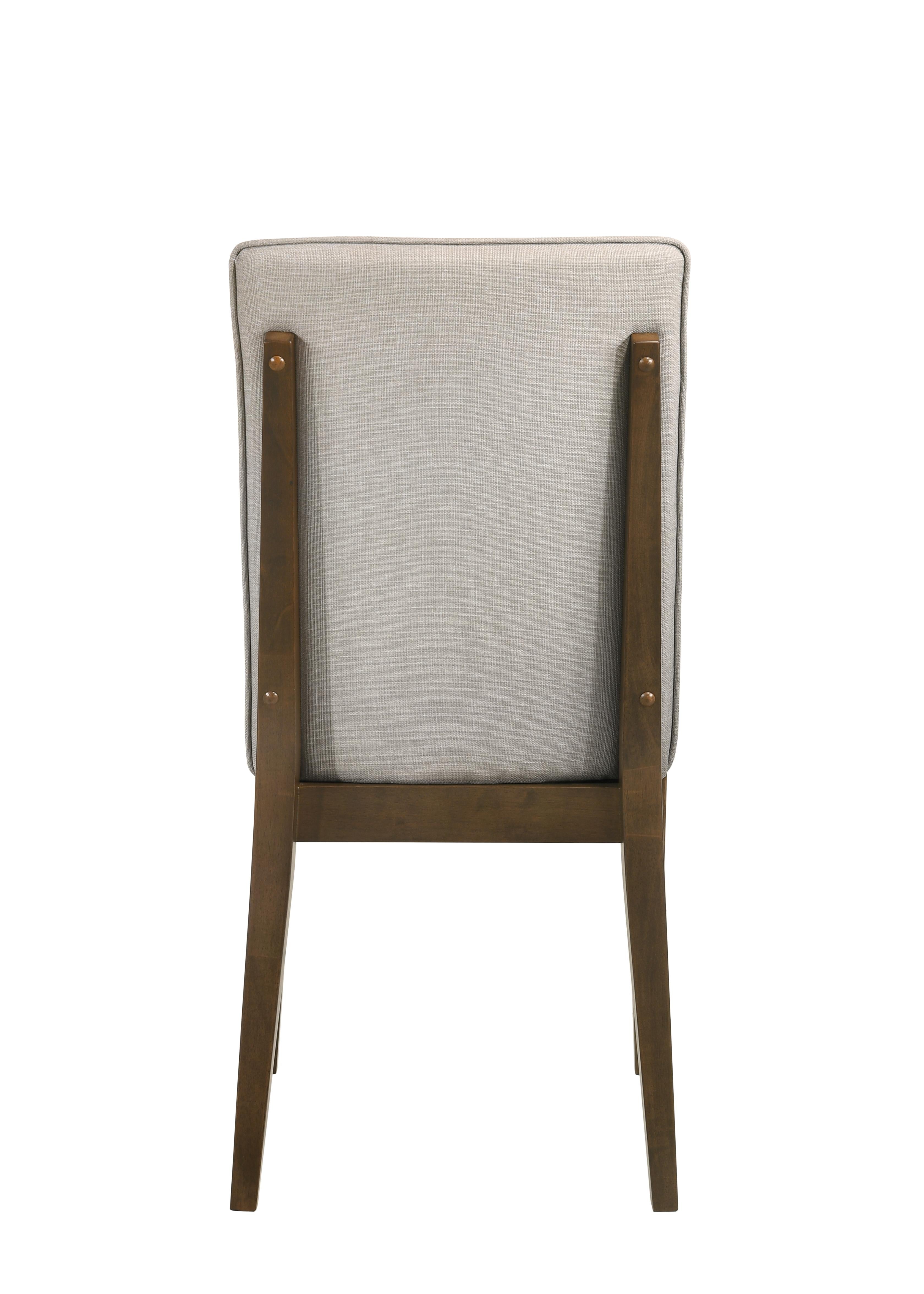 MAGGIE DINING CHAIR W/NATURAL CUSHION-WALNUT - Ideal Furniture (Fresno,CA)