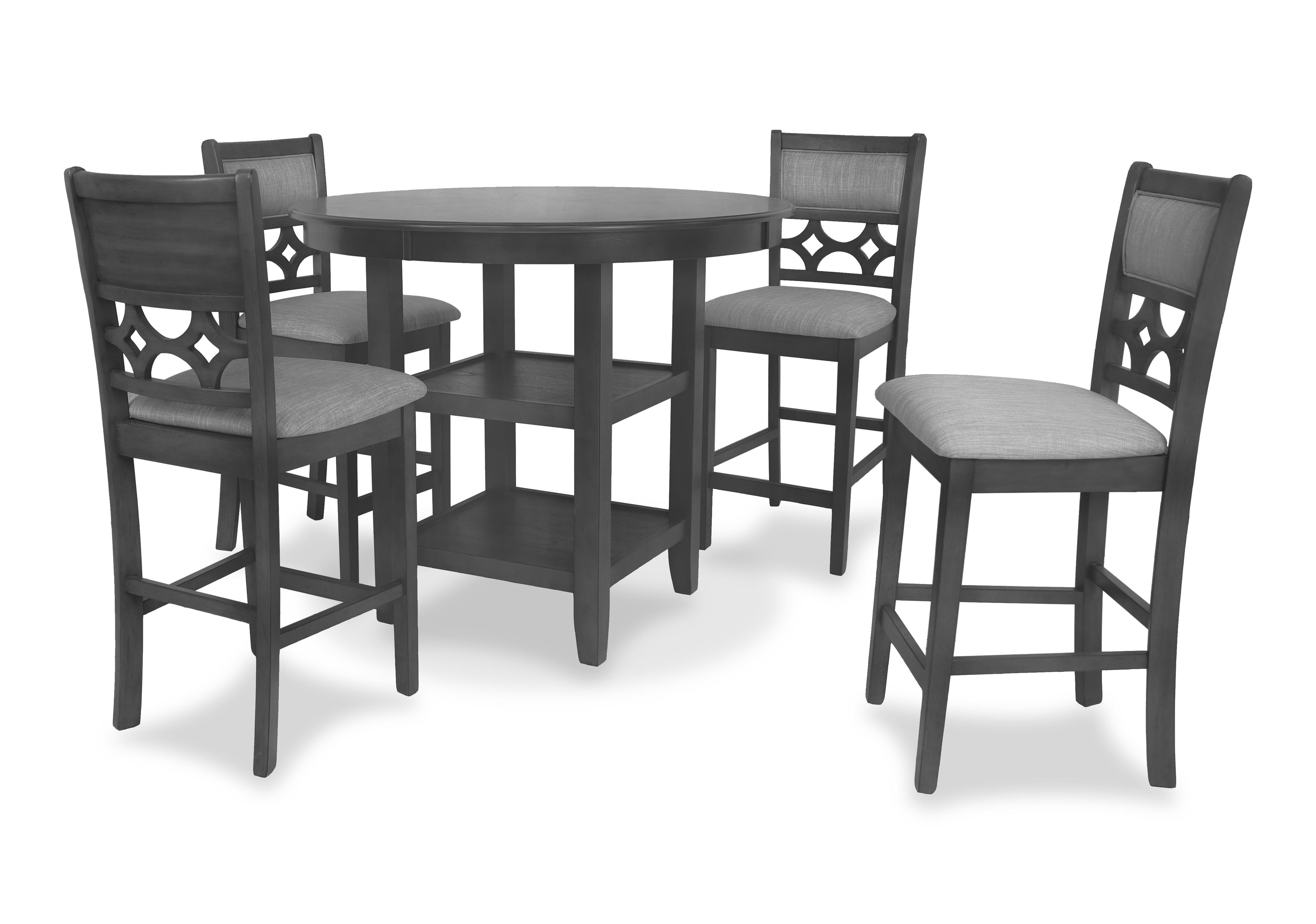 MITCHELL 5 PC COUNTER SET-GRAY - Ideal Furniture (Fresno,CA)