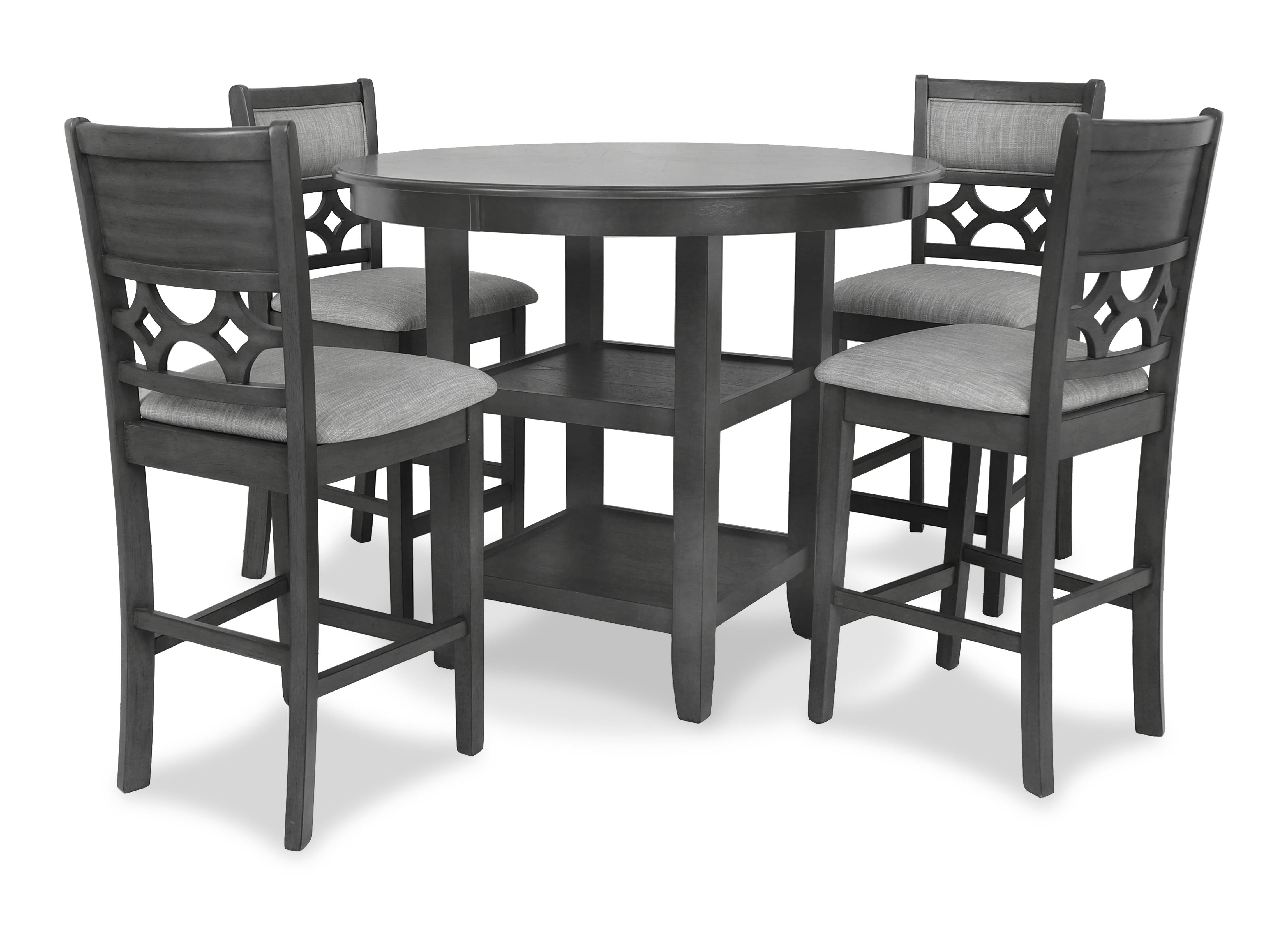 MITCHELL 5 PC COUNTER SET-GRAY - Ideal Furniture (Fresno,CA)