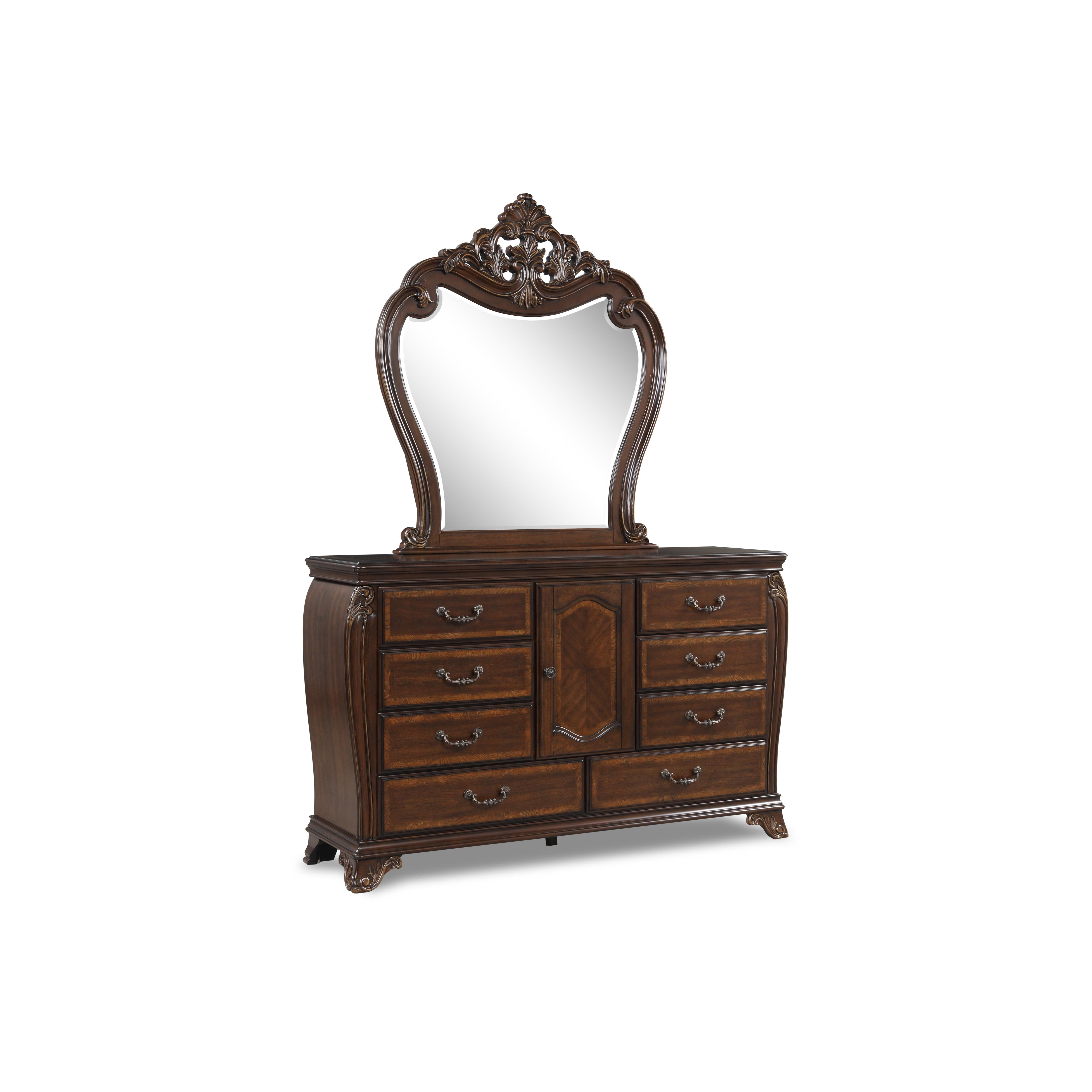 MONTECITO MIRROR-CHERRY - Ideal Furniture (Fresno,CA)