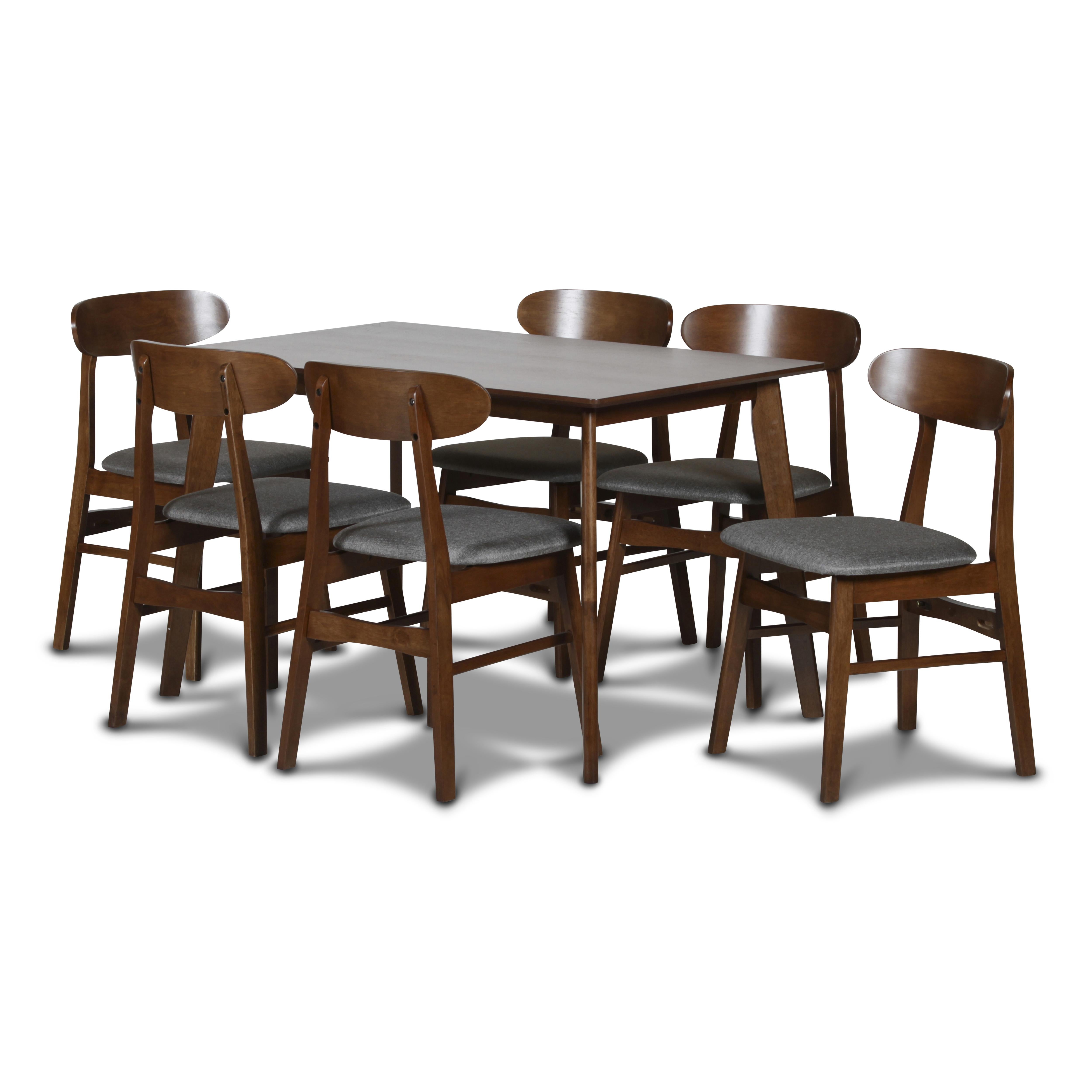 MOROCCO DINING CHAIR W/DARK GRAY SEAT CUSHION - Ideal Furniture (Fresno,CA)