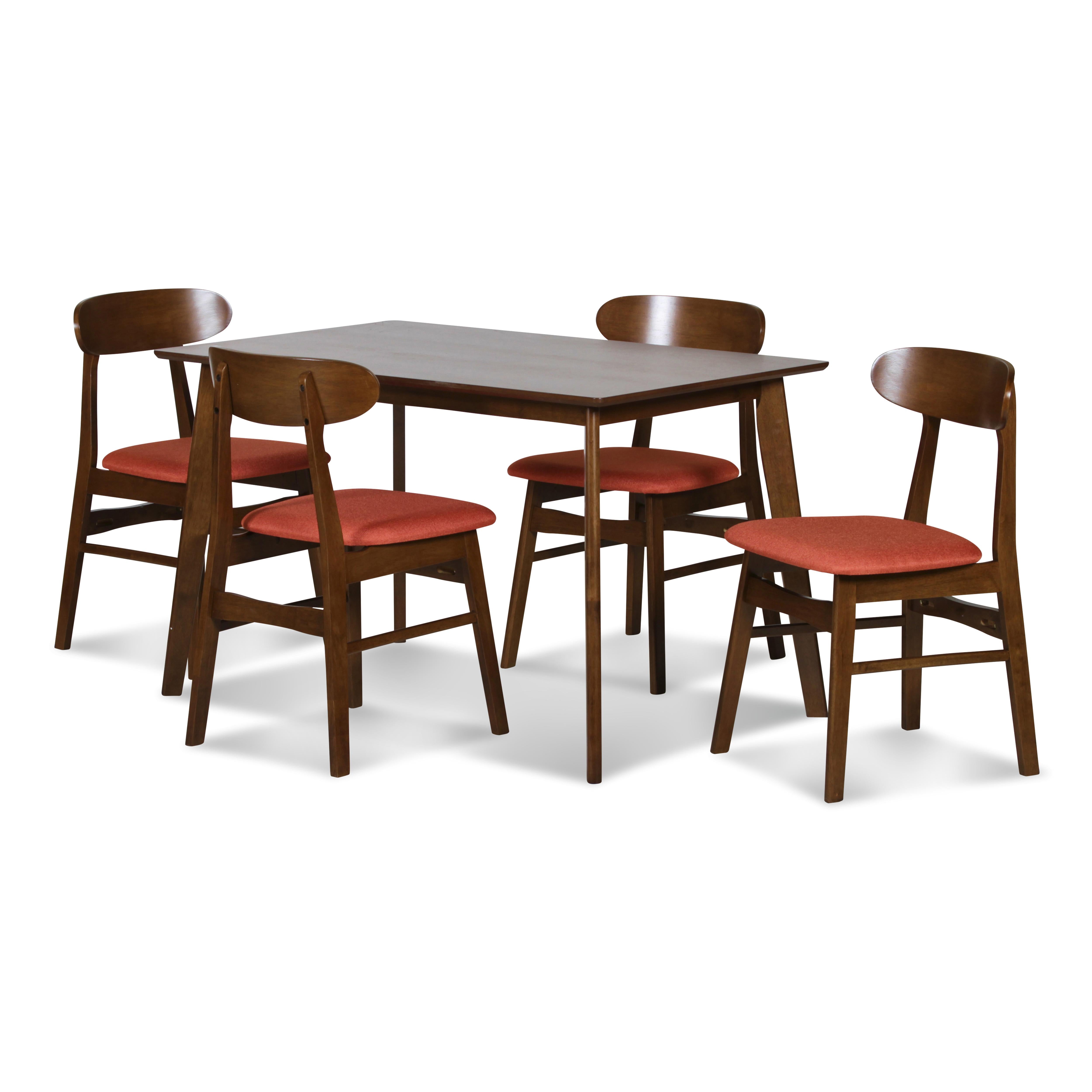 MOROCCO DINING CHAIR W/ORANGE SEAT CUSHION - Ideal Furniture (Fresno,CA)