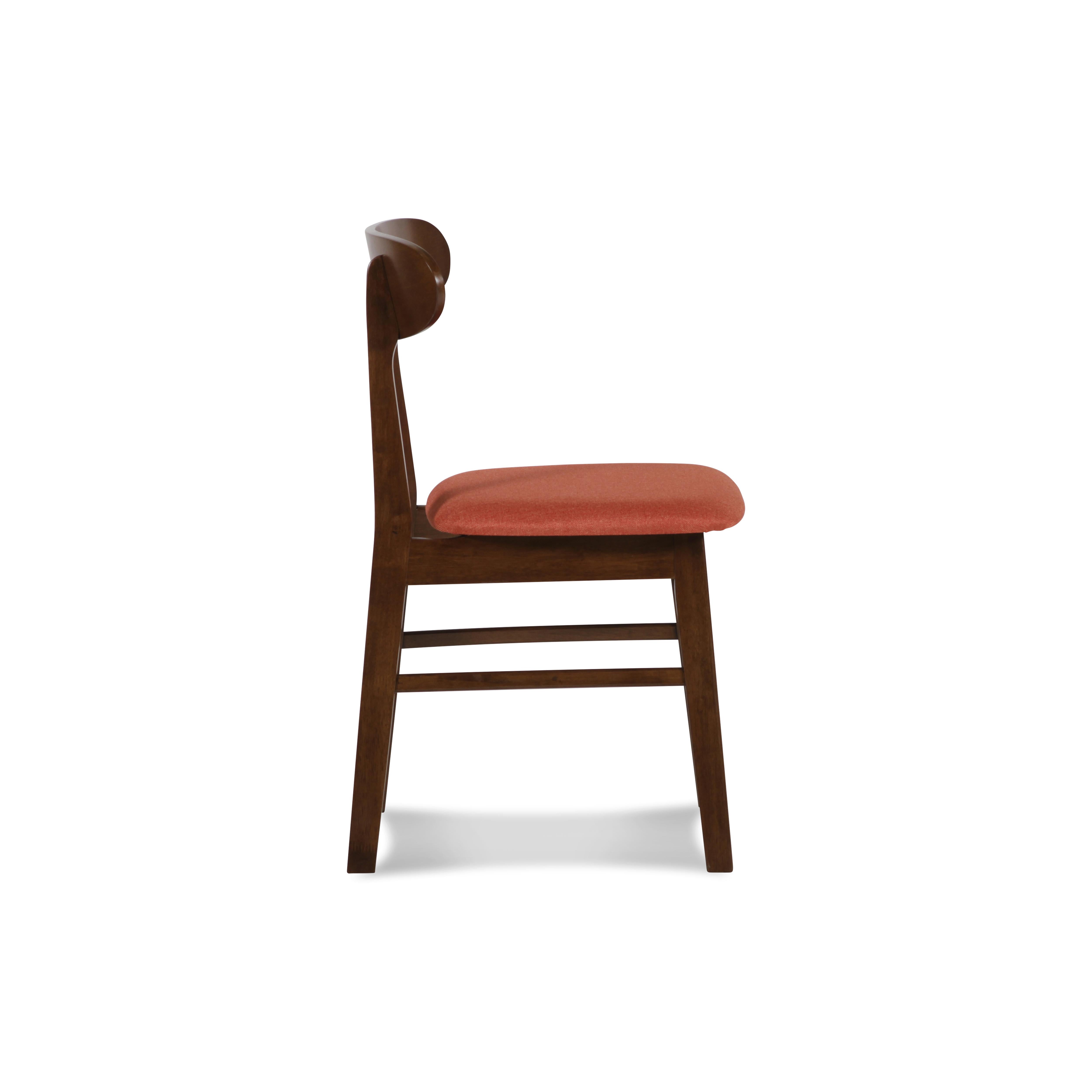 MOROCCO DINING CHAIR W/ORANGE SEAT CUSHION - Ideal Furniture (Fresno,CA)