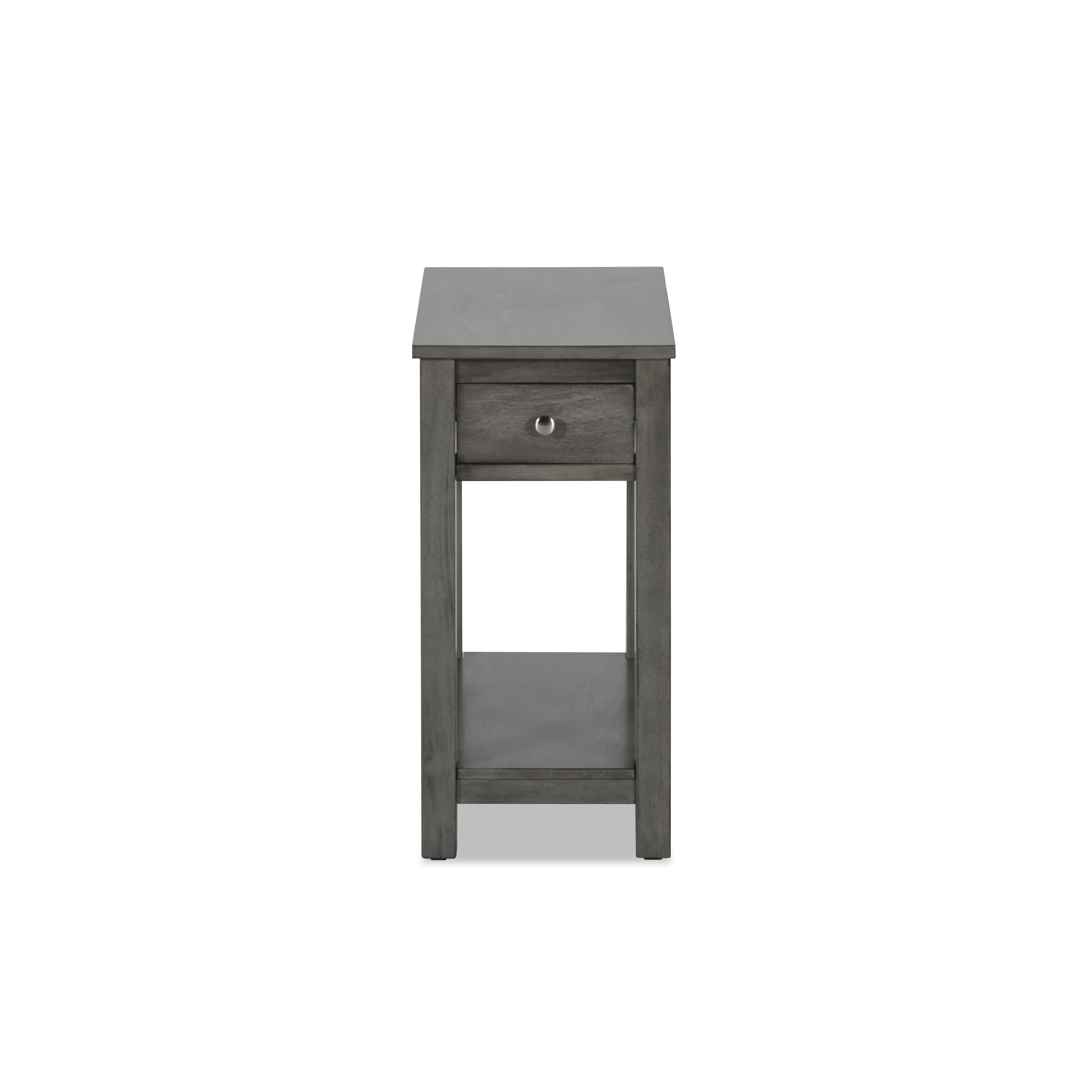 NOAH END TABLE WITH DRAWER-GRAY - Ideal Furniture (Fresno,CA)