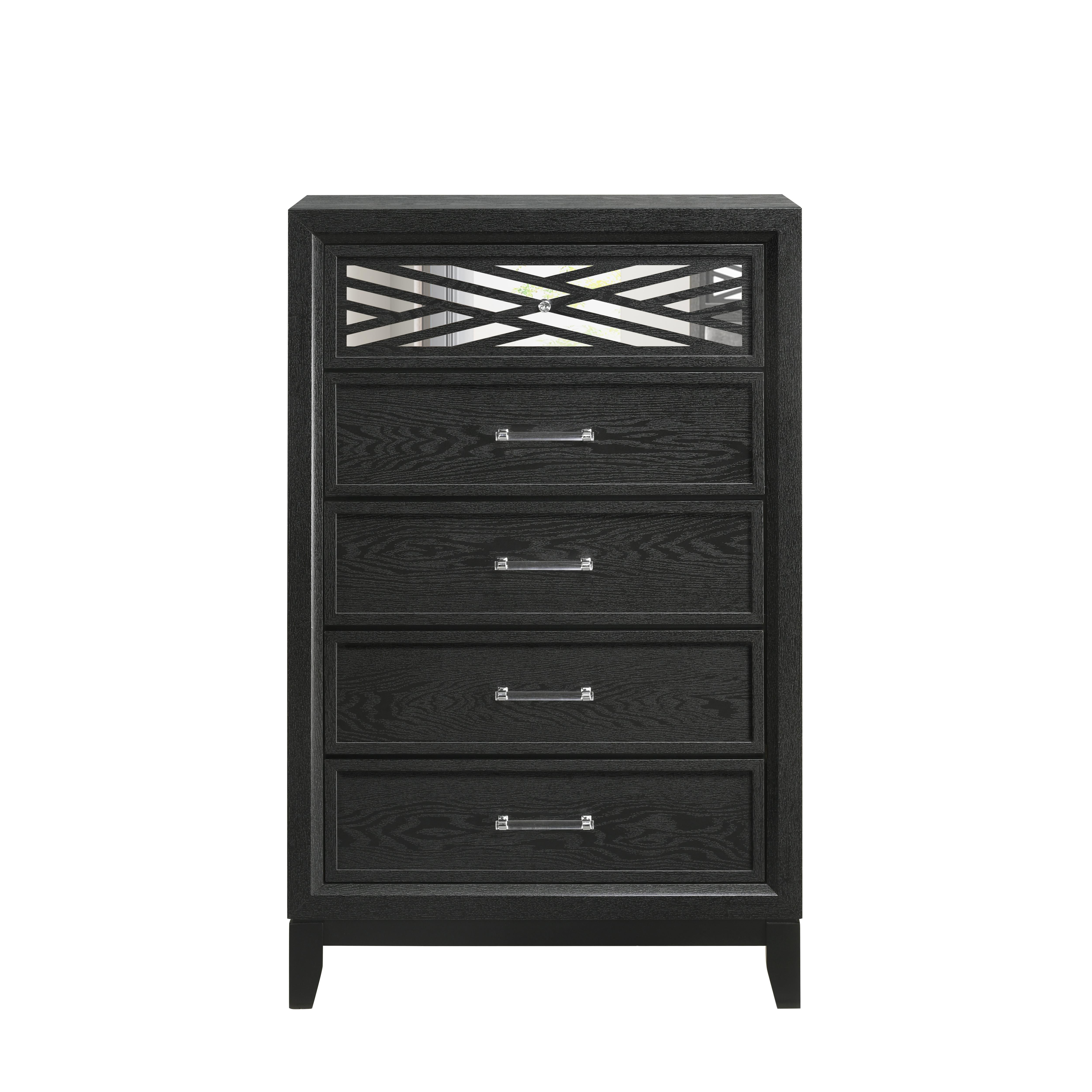 OBSIDIAN CHEST-BLACK - Ideal Furniture (Fresno,CA)