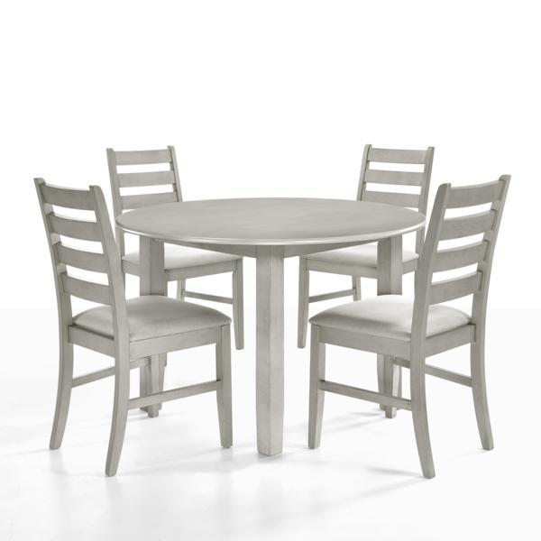 PASCAL 47" ROUND DINING TABLE-DRIFTWOOD - Ideal Furniture (Fresno,CA)