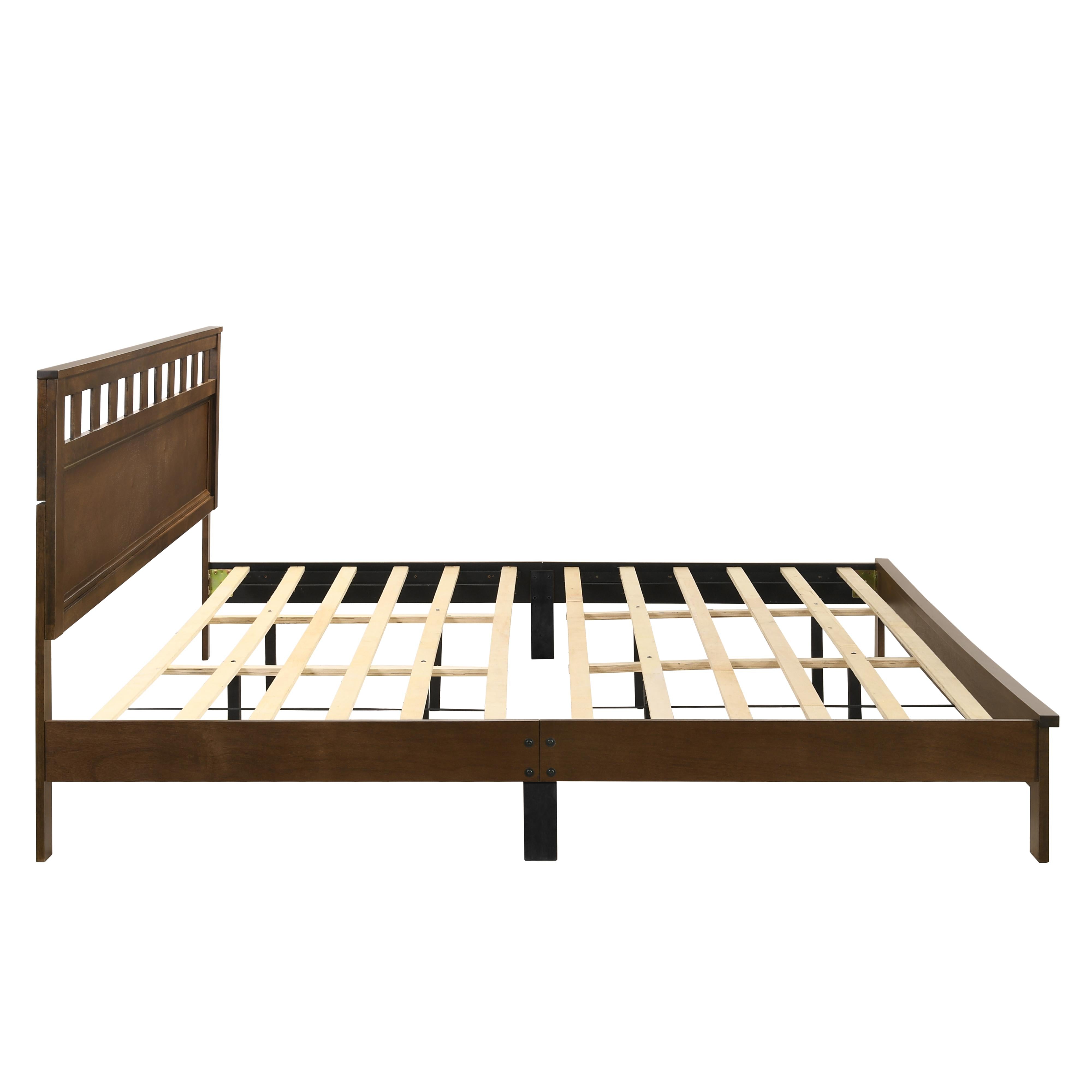 PISCES 5/0 Q PANEL BED-HB/FB/RAILS-NATURAL - Ideal Furniture (Fresno,CA)