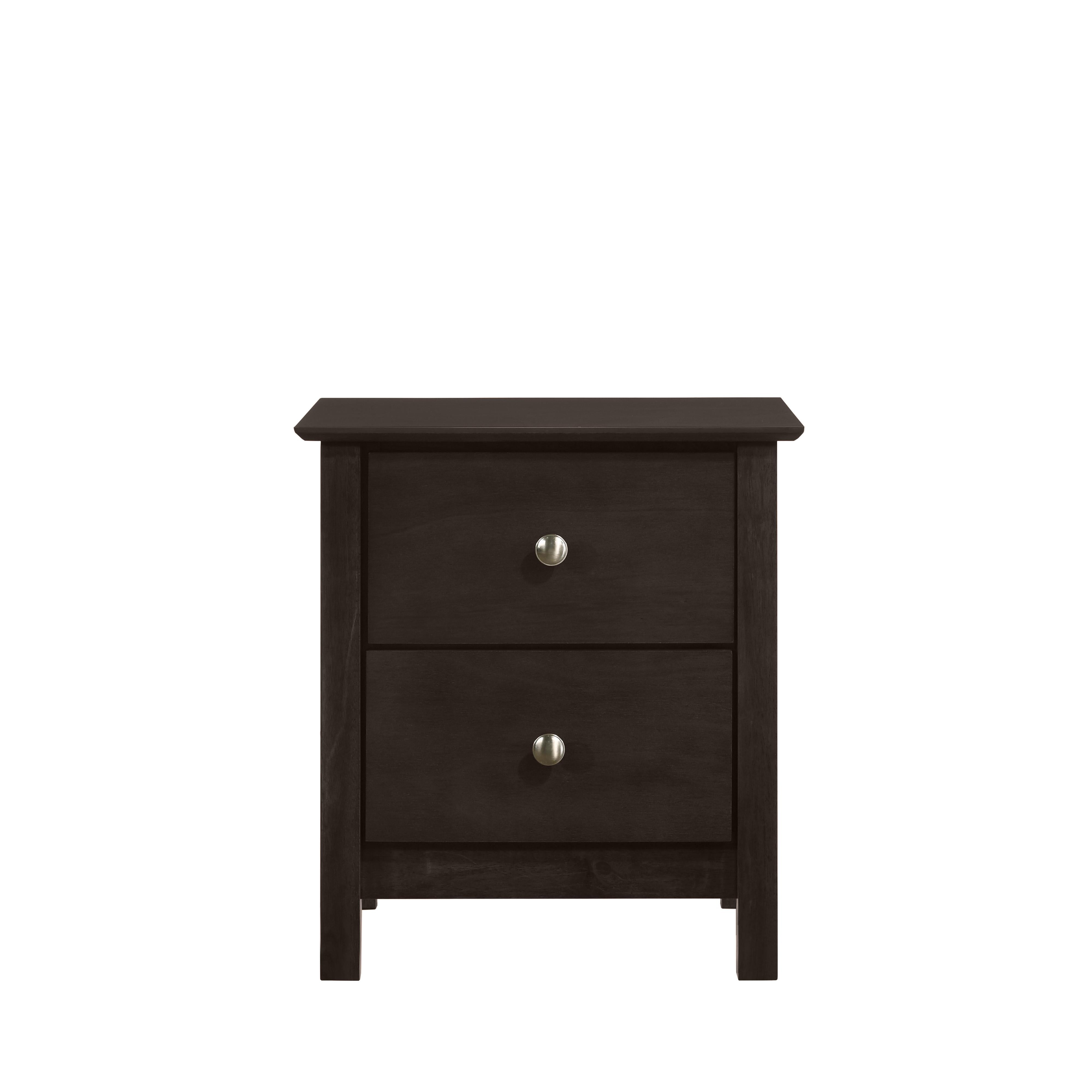 ZODIAC 2 DRAWER NIGHTSTAND-MERLOT