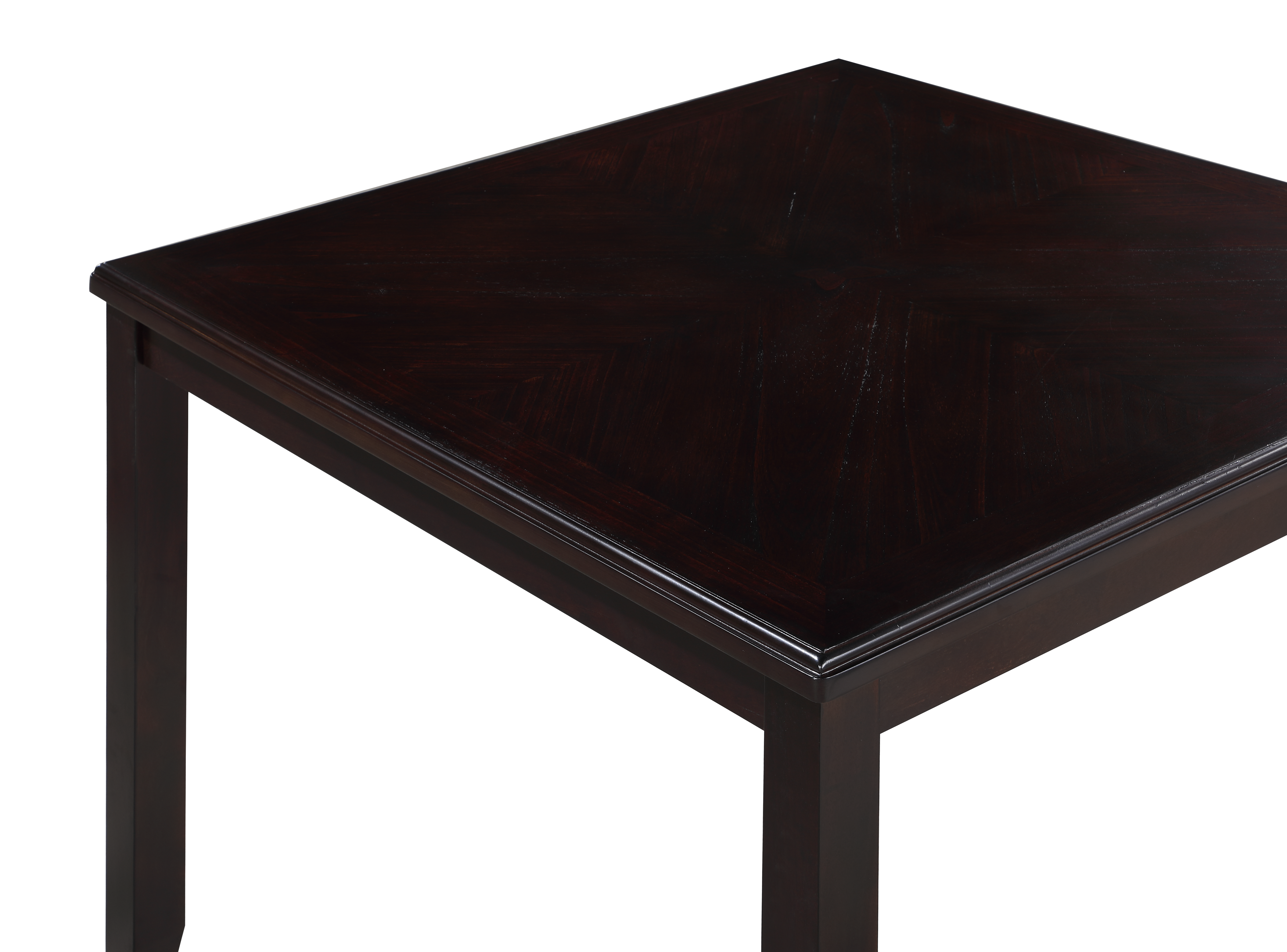 GIA 5PC 42" SQUARE COUNTER TABLE & 4 CHAIRS-EBONY