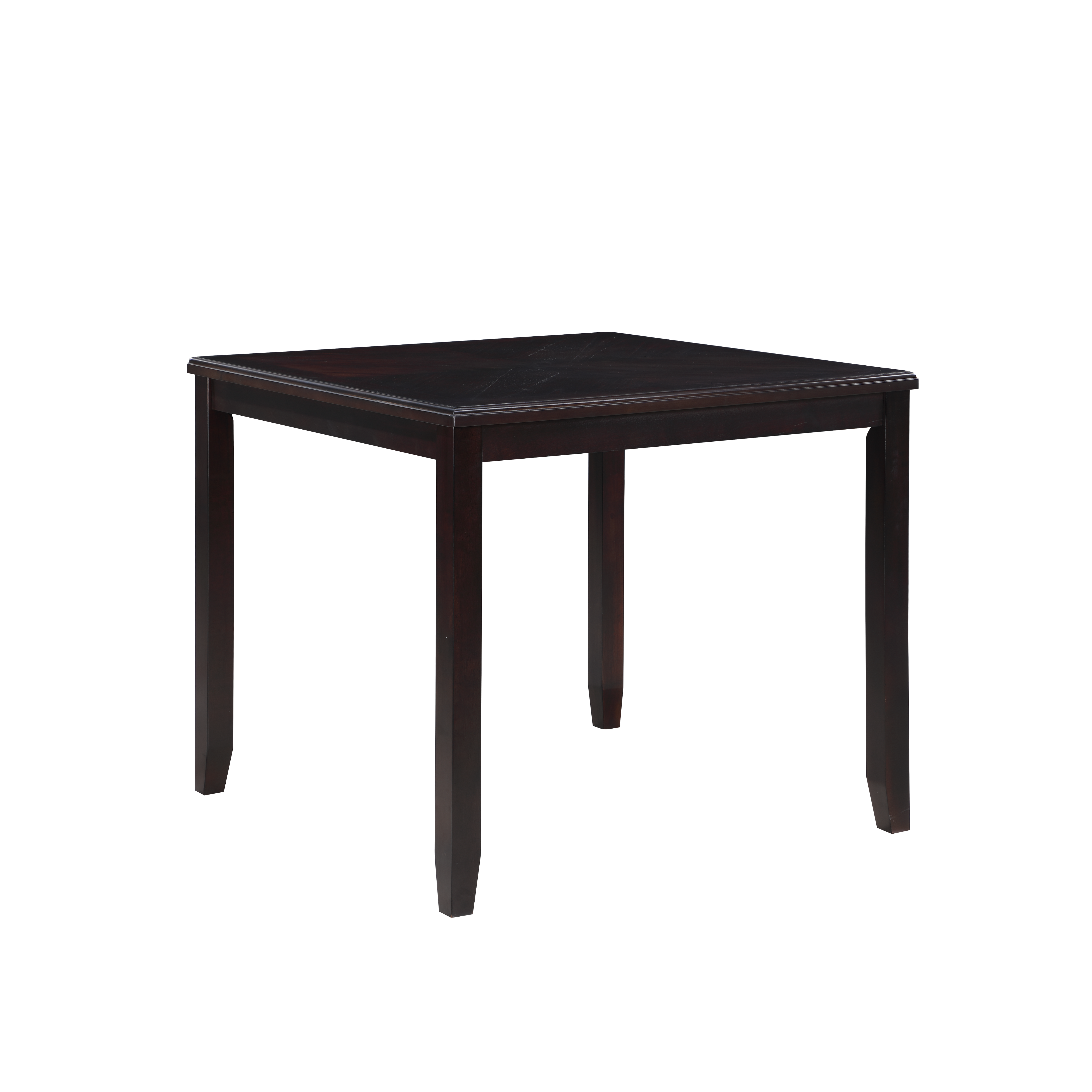GIA 5PC 42" SQUARE COUNTER TABLE & 4 CHAIRS-EBONY