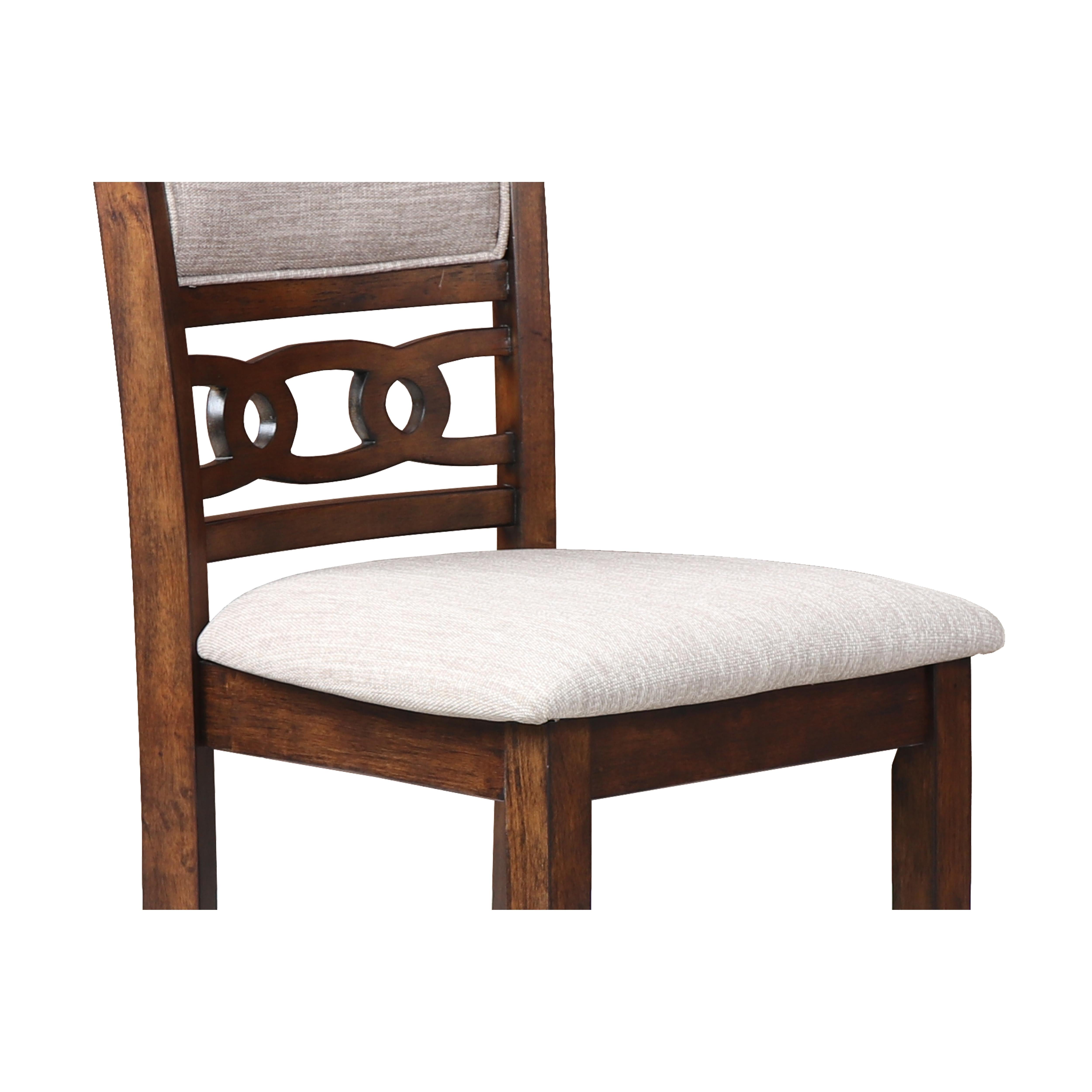 GIA 42" COUNTER DROP LEAF TABLE W/2 CHAIRS-CHERRY - Ideal Furniture (Fresno,CA)