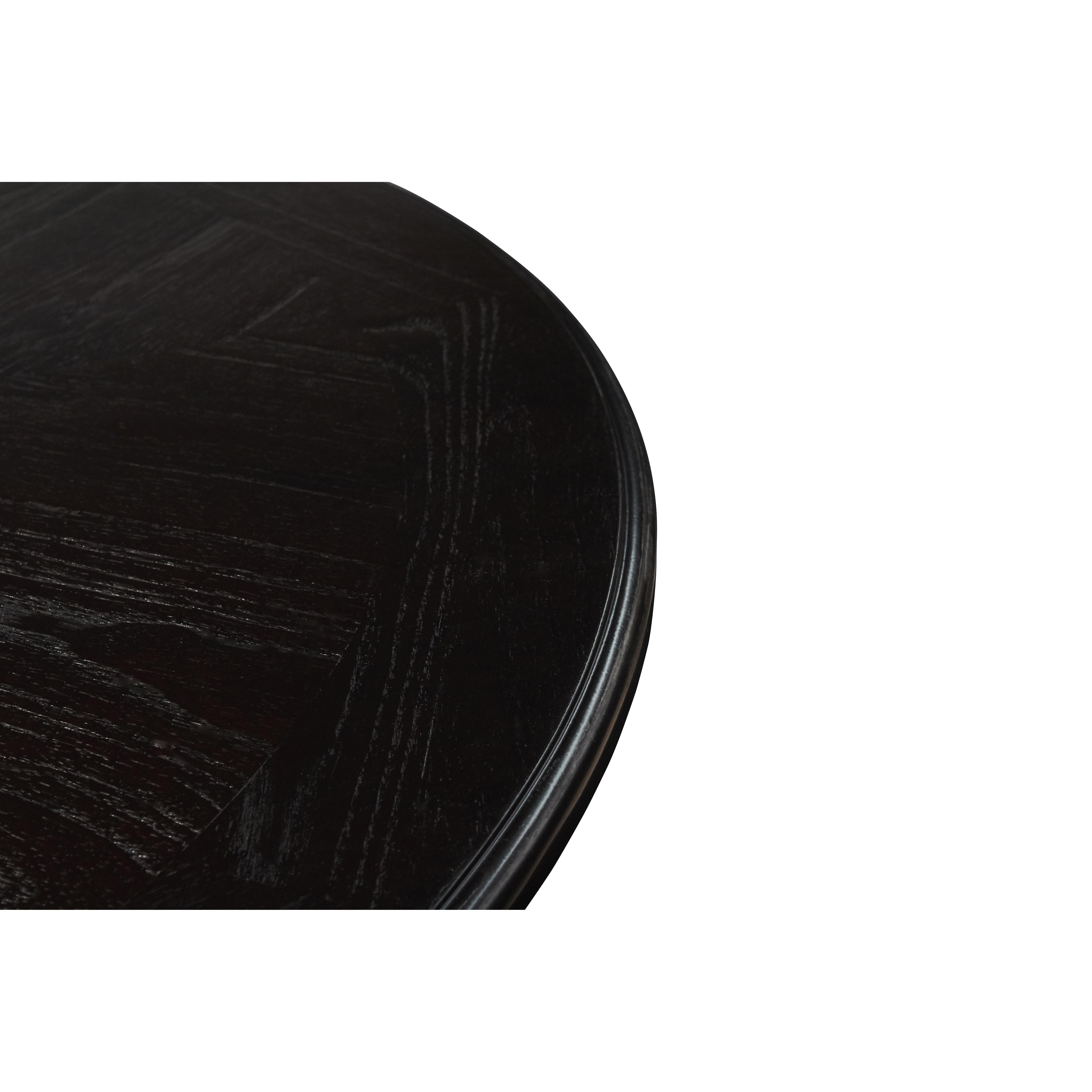 GIA ROUND COUNTER DINING 5 PC SET-EBONY - Ideal Furniture (Fresno,CA)