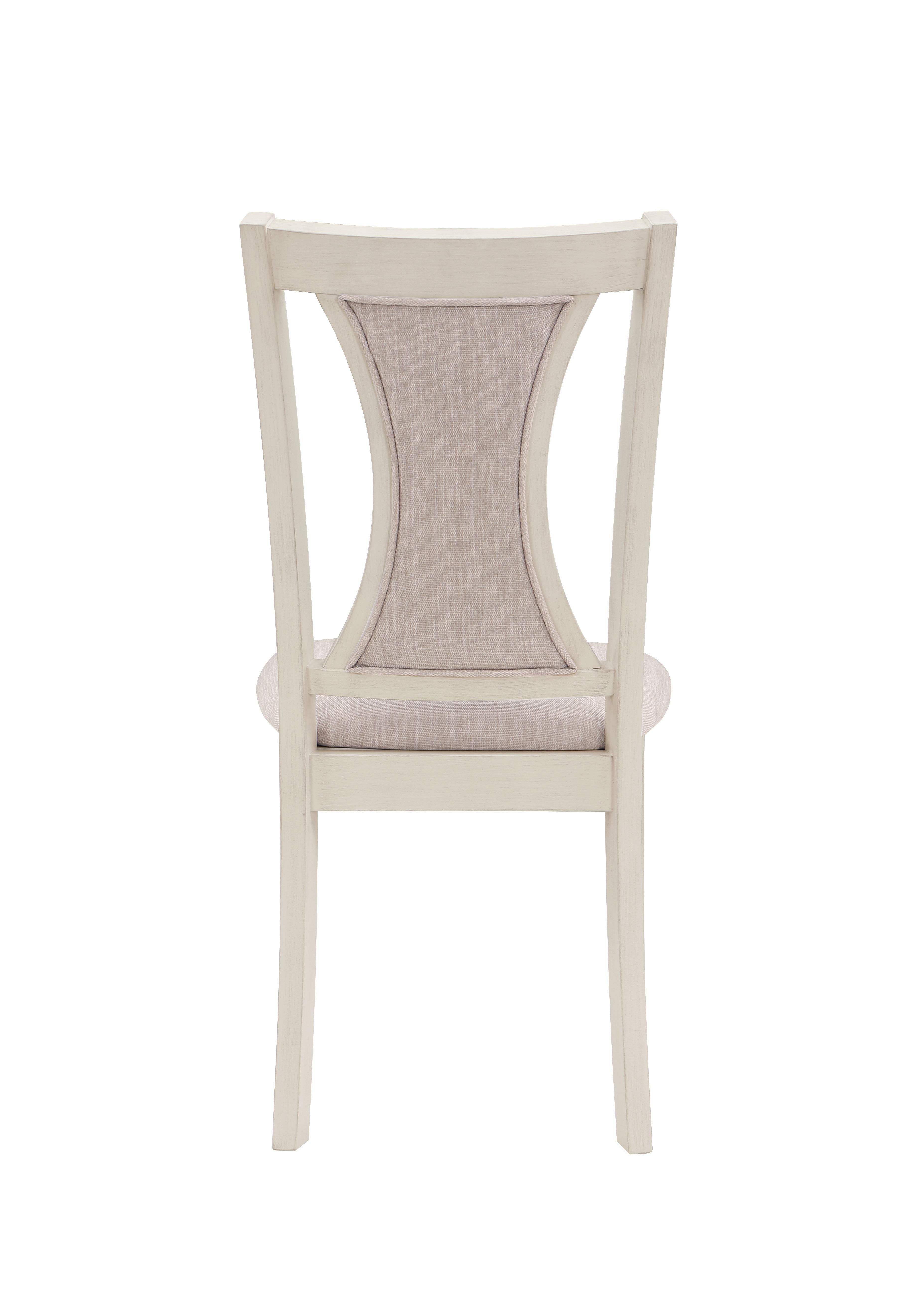 HUDSON 60" RECTANGLE DINING TABLE & 4 CHAIR S-BROWN/CREME - Ideal Furniture (Fresno,CA)