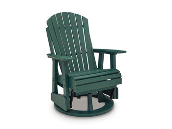 Shell Beach Outdoor Swivel Glider Chair - Ideal Furniture (Fresno,CA)