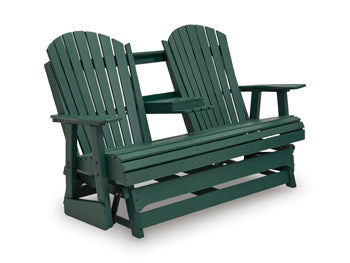 Shell Beach Outdoor Loveseat Glider - Ideal Furniture (Fresno,CA)