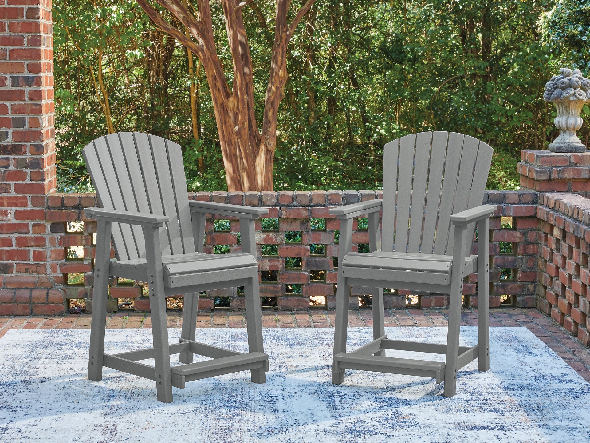 Sanctuary Beach Outdoor Counter Height Bar Stool (Set of 2) - Ideal Furniture (Fresno,CA)