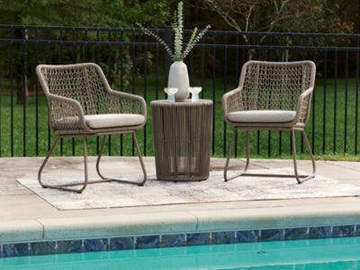 Majors Beach Outdoor Table and 2 Chairs - Ideal Furniture (Fresno,CA)