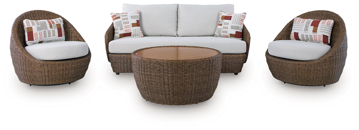 Double Point Outdoor Seating Set - Ideal Furniture (Fresno,CA)