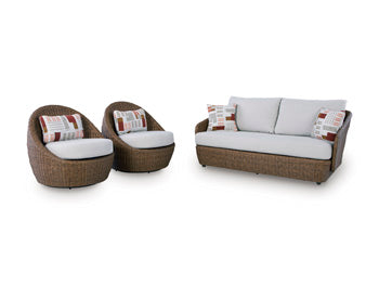 Double Point Outdoor Seating Set - Ideal Furniture (Fresno,CA)