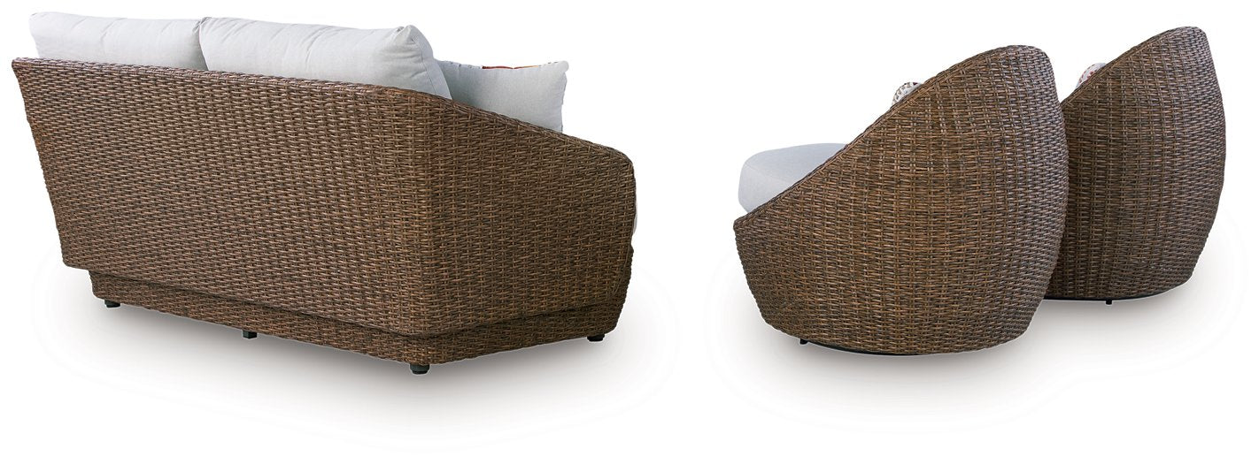 Double Point Outdoor Seating Set - Ideal Furniture (Fresno,CA)