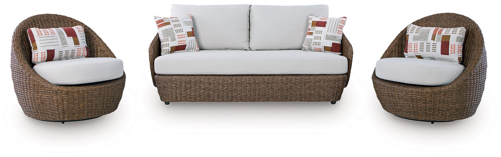 Double Point Outdoor Seating Set - Ideal Furniture (Fresno,CA)