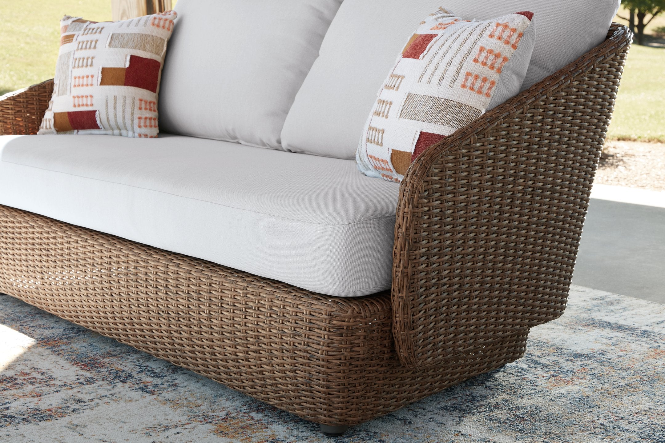 Double Point Outdoor Seating Set - Ideal Furniture (Fresno,CA)