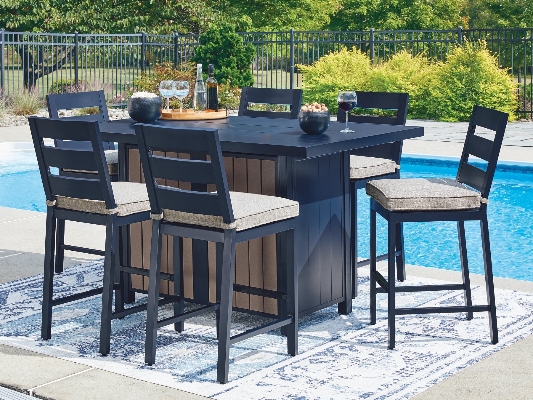 East Beach Outdoor Dining Set - Ideal Furniture (Fresno,CA)