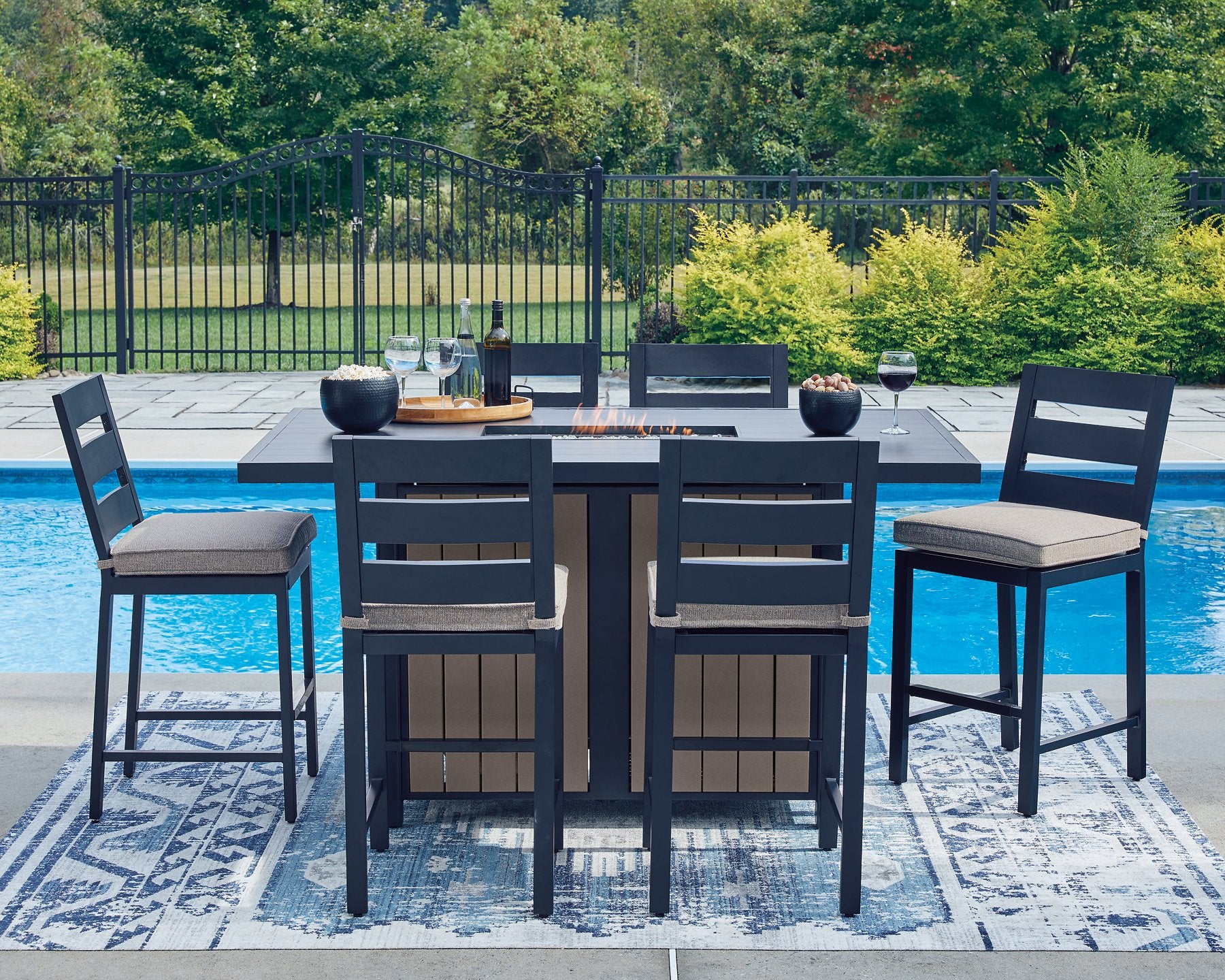 East Beach Outdoor Dining Set - Ideal Furniture (Fresno,CA)