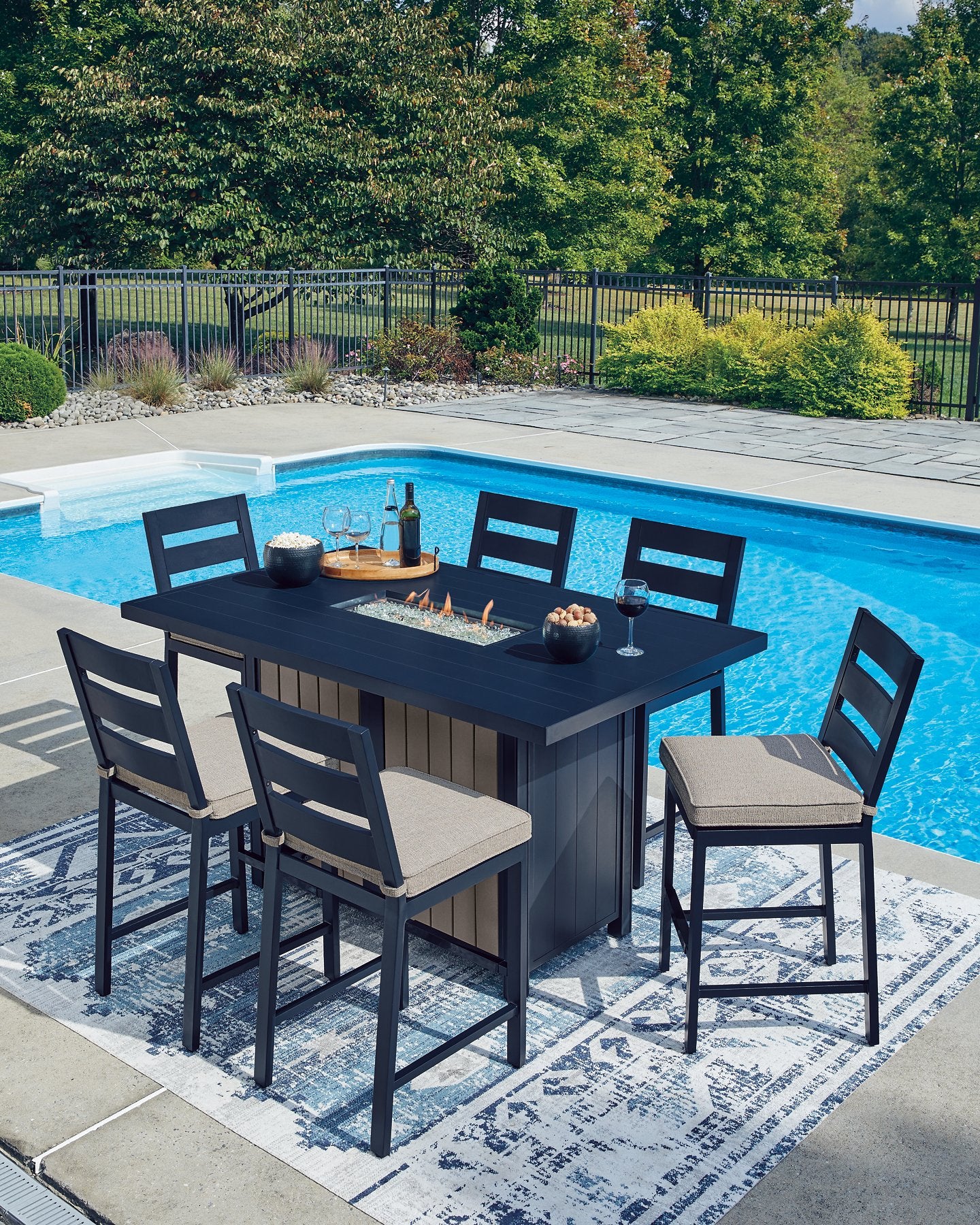 East Beach Outdoor Dining Set - Ideal Furniture (Fresno,CA)