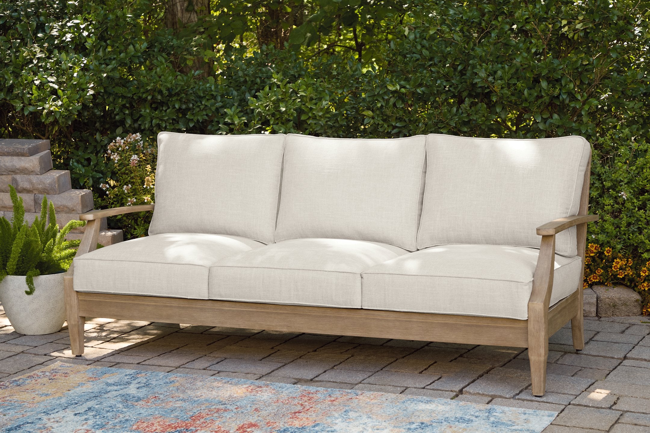 Carter Hall Outdoor Sofa with Cushion - Ideal Furniture (Fresno,CA)