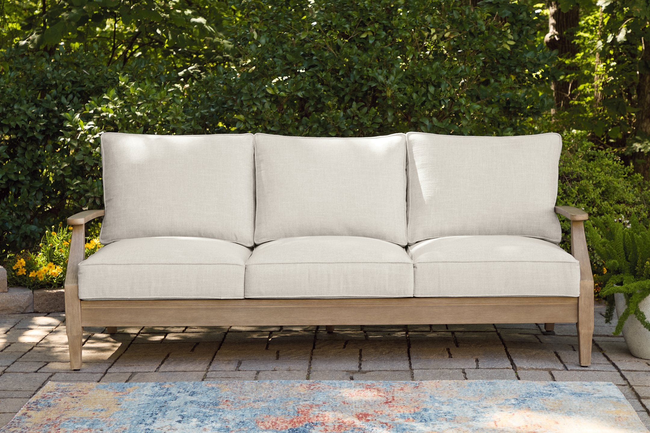 Carter Hall Outdoor Sofa with Cushion - Ideal Furniture (Fresno,CA)