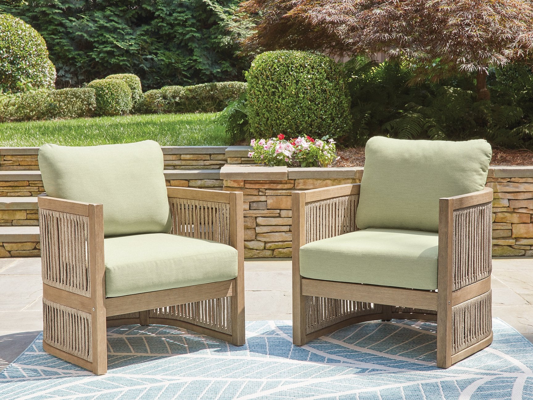 Serena Shores Outdoor Lounge Chair (Set of 2) - Ideal Furniture (Fresno,CA)