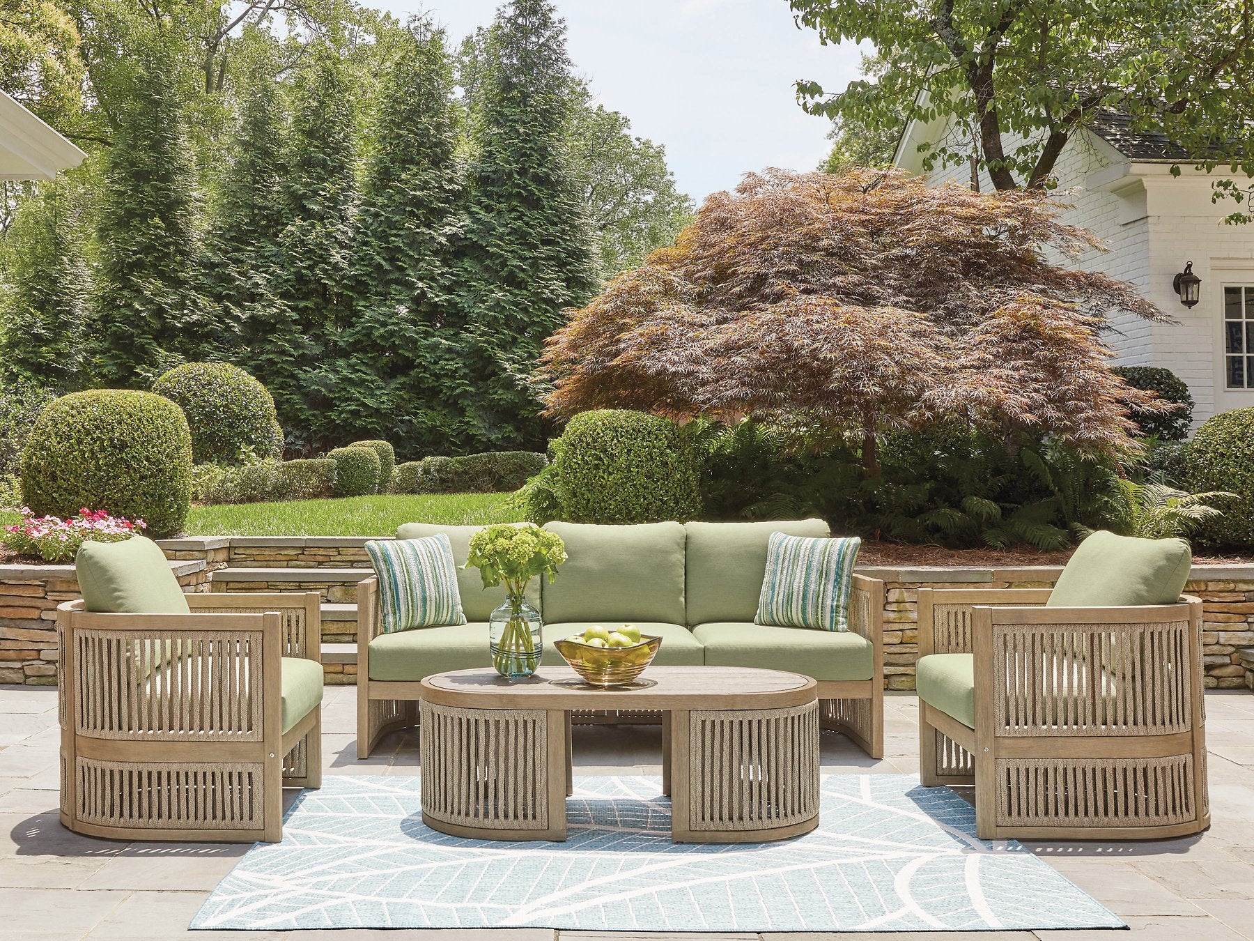 Serena Shores Outdoor Seating Set - Ideal Furniture (Fresno,CA)